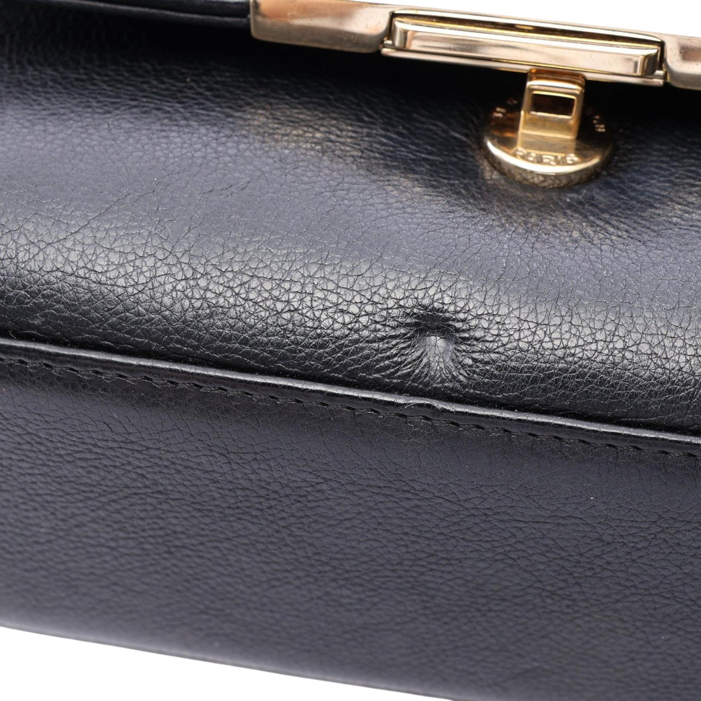 Chanel Small Quilted Grained Calfskin Label Click Flap
