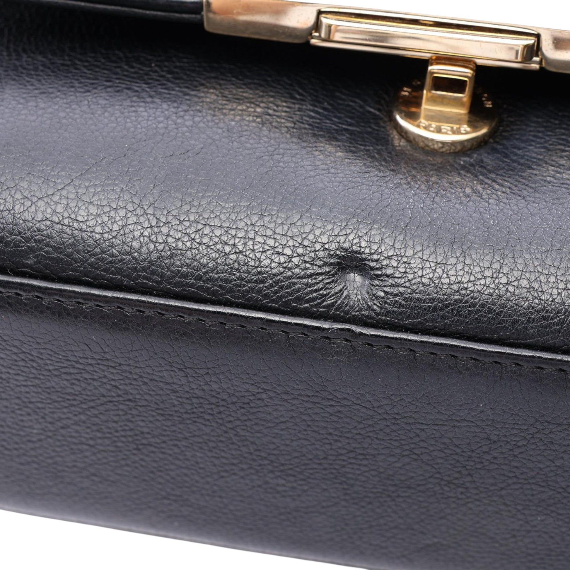 Chanel Small Quilted Grained Calfskin Label Click Flap