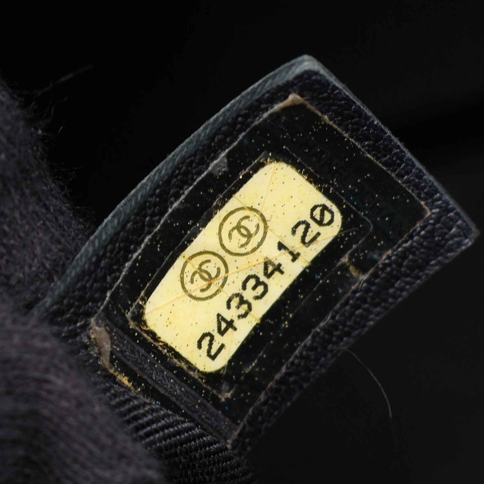 Chanel Small Quilted Grained Calfskin Label Click Flap