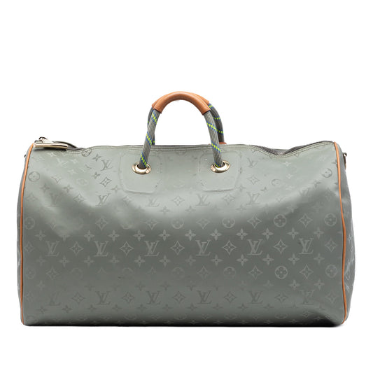 Louis Vuitton Monogram Titanium Keepall Bandouliere 50