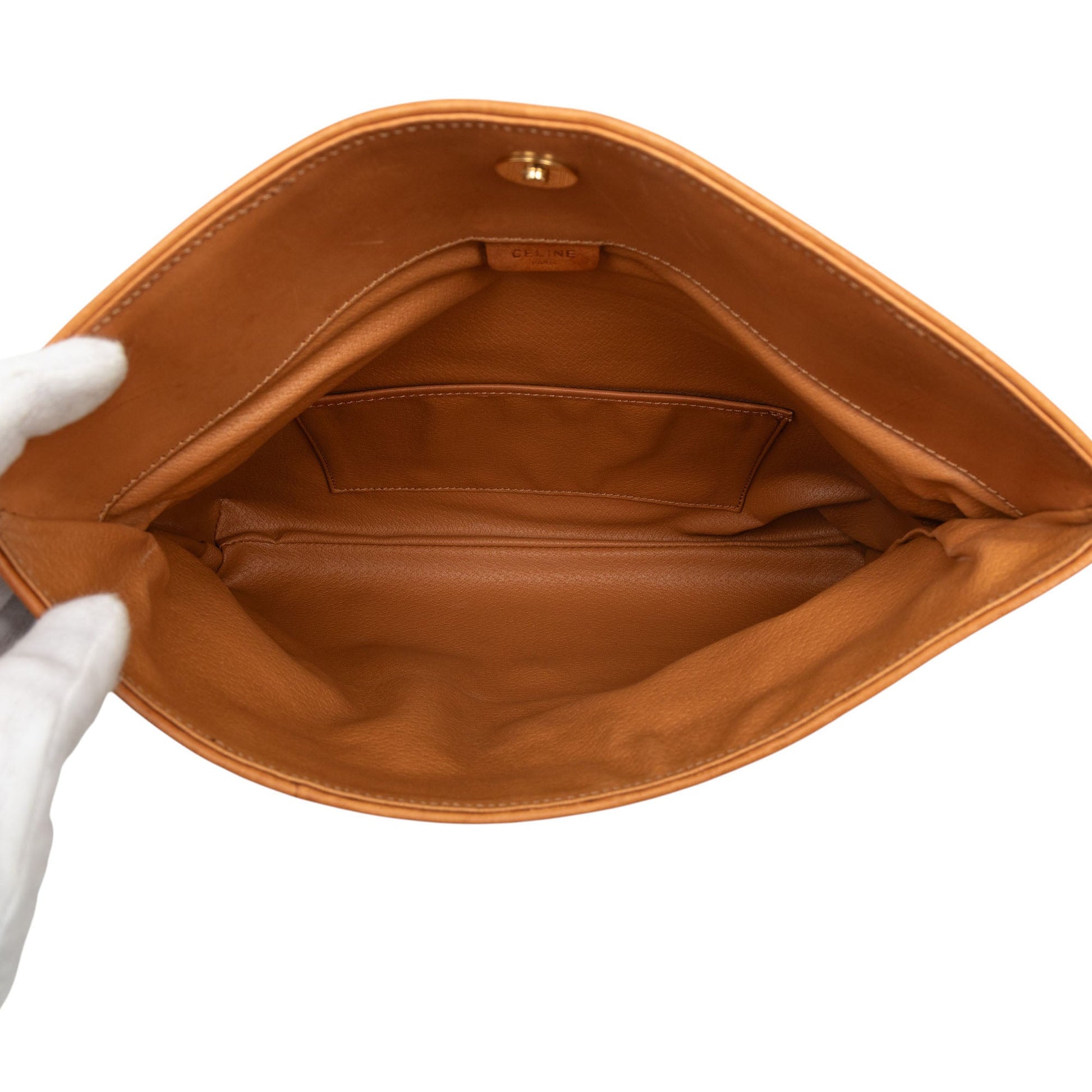 Celine Macadam Coated Canvas Clutch