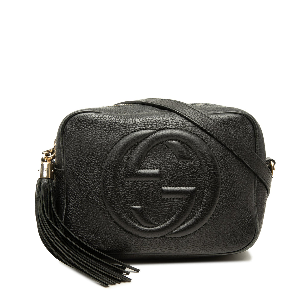 Gucci Calfskin Soho Disco Crossbody — Black