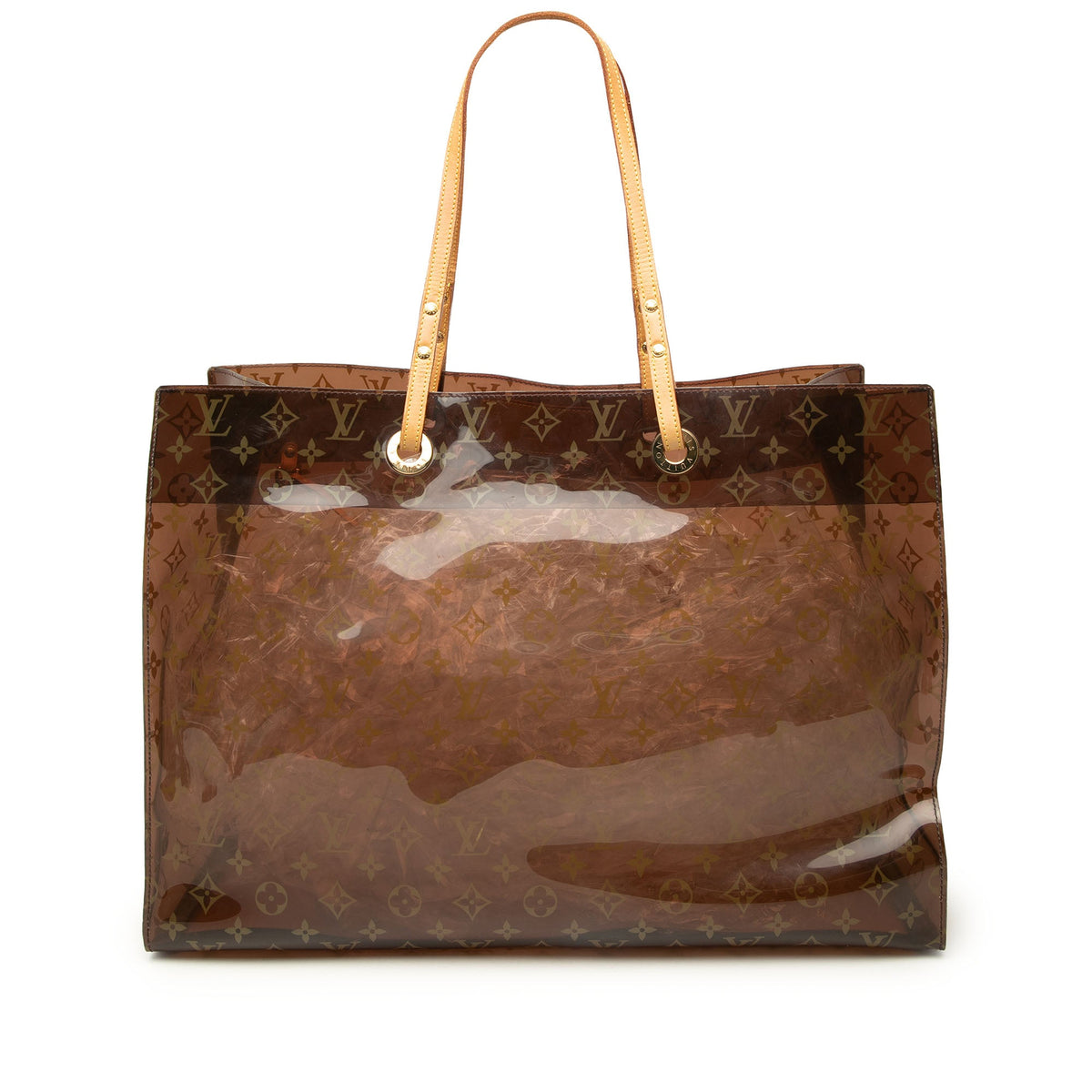 Louis Vuitton Monogram Vinyl Cabas Sac Cruise — Brown