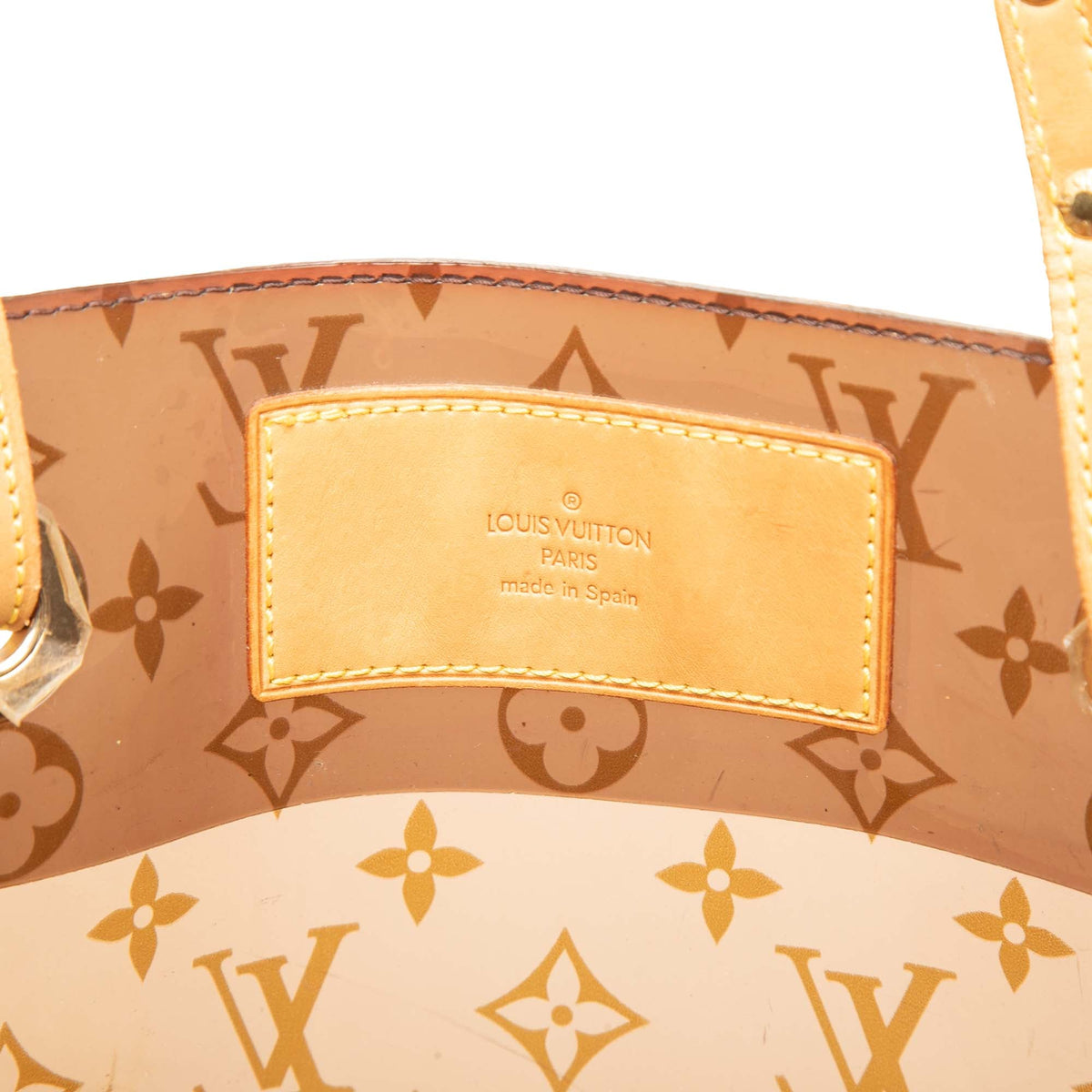 Louis Vuitton Monogram Vinyl Cabas Sac Cruise — Brown