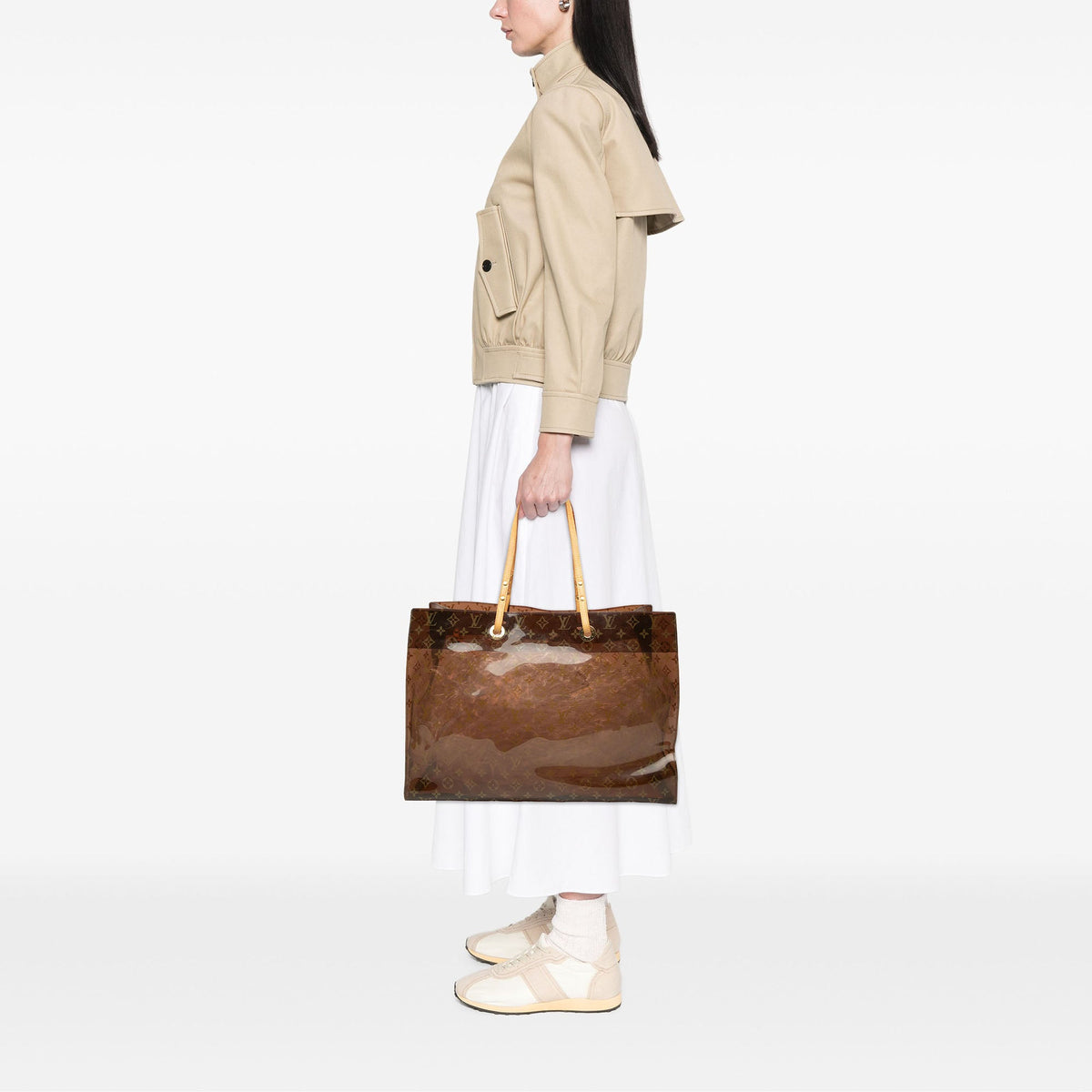 Louis Vuitton Monogram Vinyl Cabas Sac Cruise — Brown