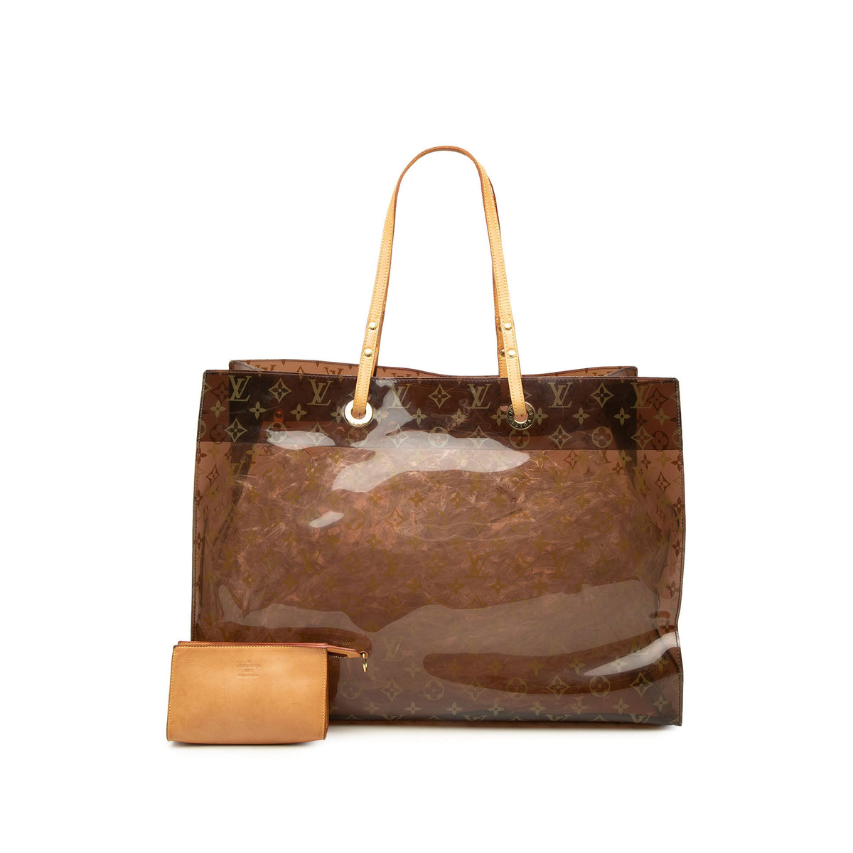 Louis Vuitton Monogram Vinyl Cabas Sac Cruise — Brown