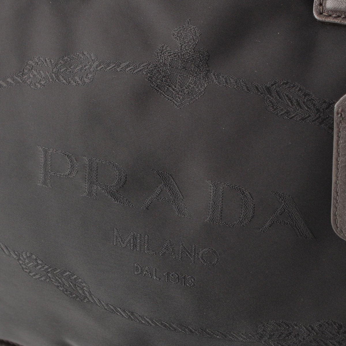 Prada Tessuto Canapa Logo Satchel