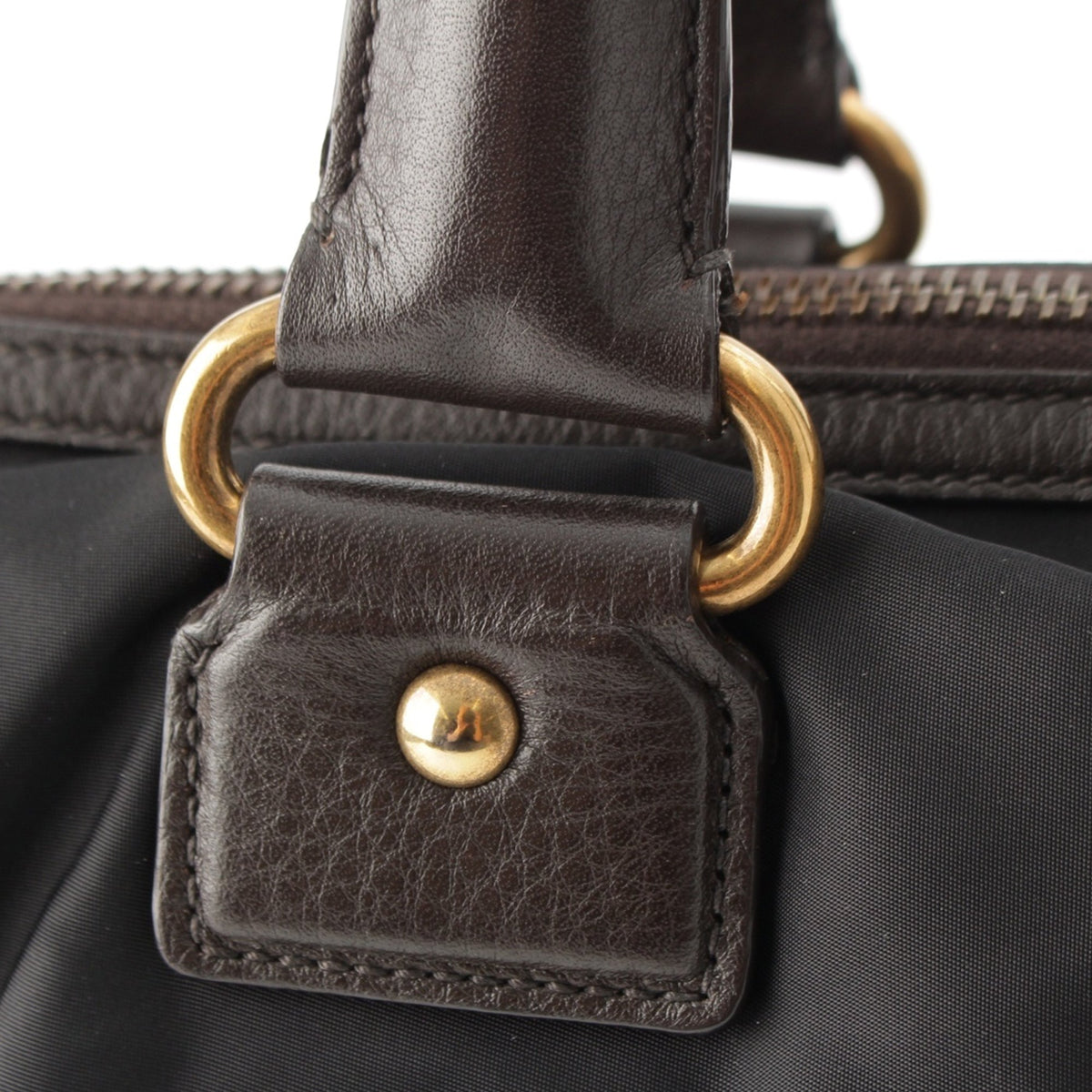 Prada Tessuto Canapa Logo Satchel