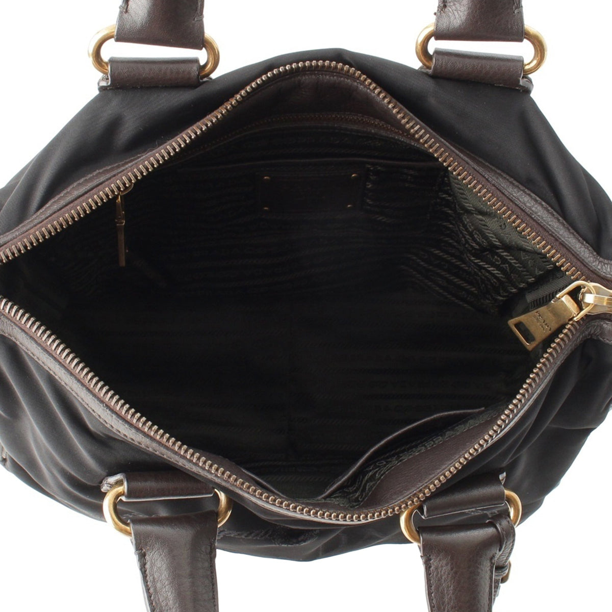 Prada Tessuto Canapa Logo Satchel