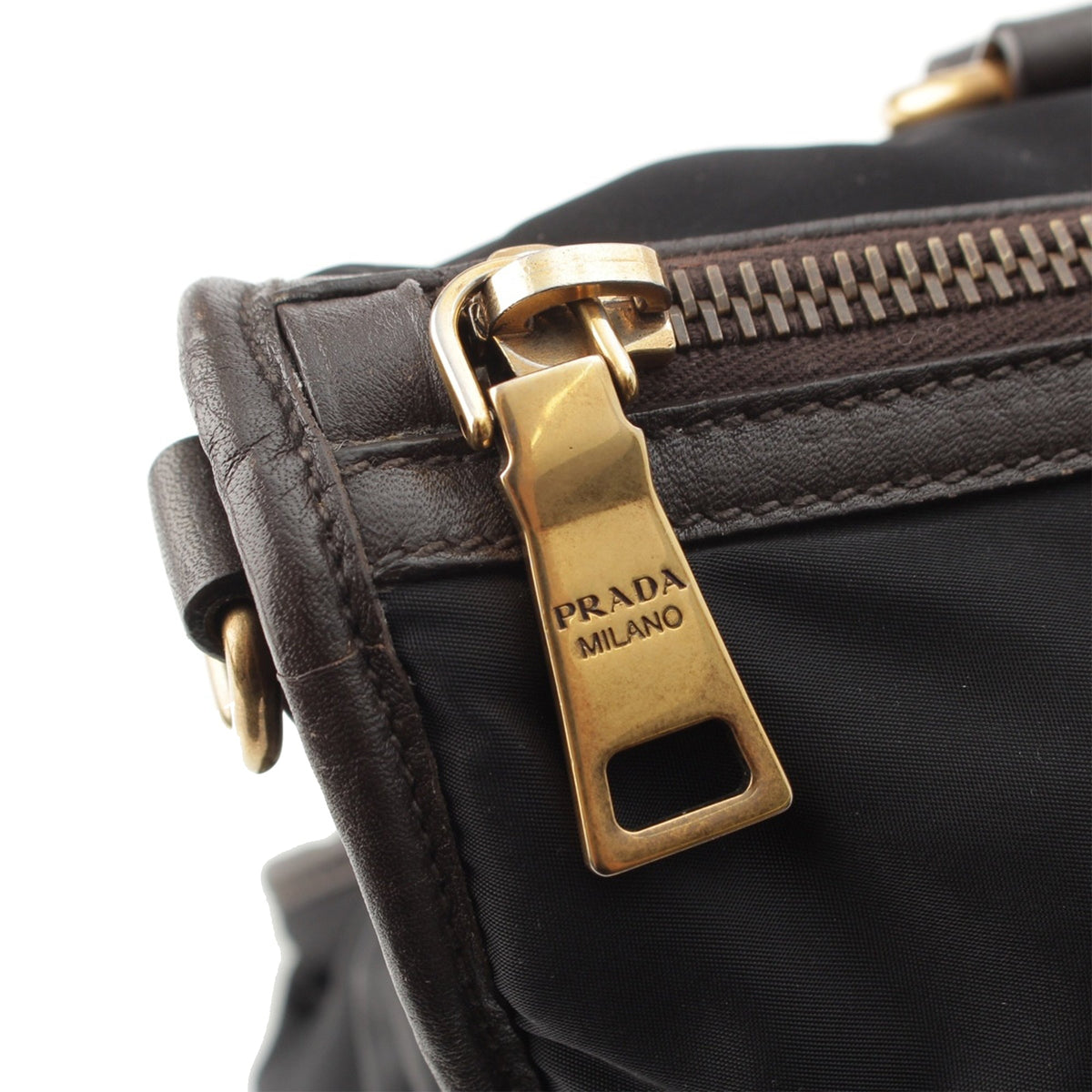 Prada Tessuto Canapa Logo Satchel