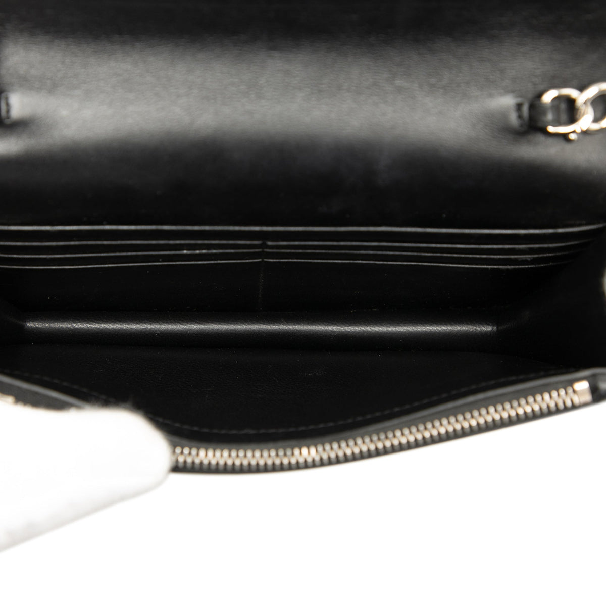 Saint Laurent Calfskin Cloud Star Applique Classic Monogram Kate Tassel Wallet on Chain