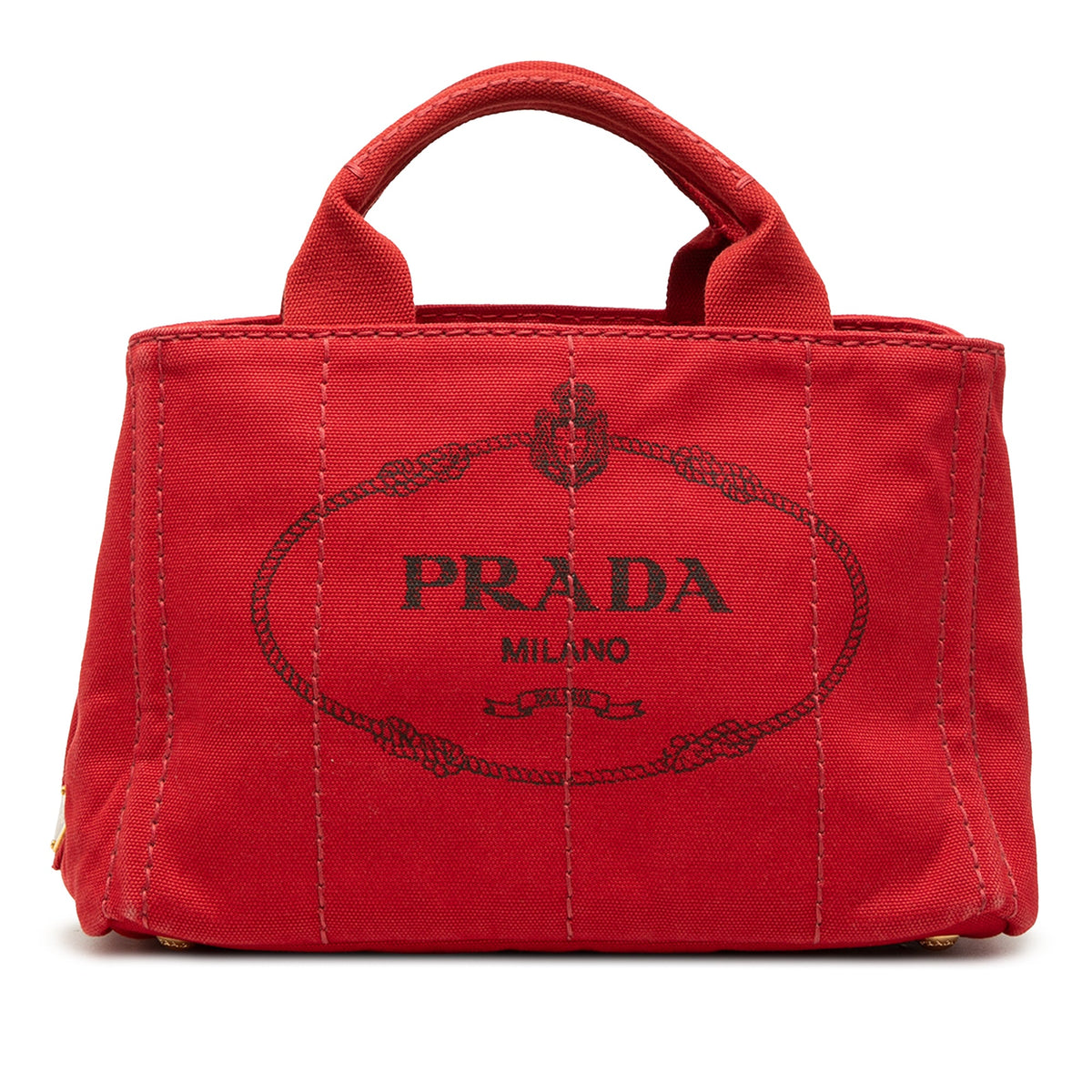 Prada Small Canvas Canapa Logo Tote