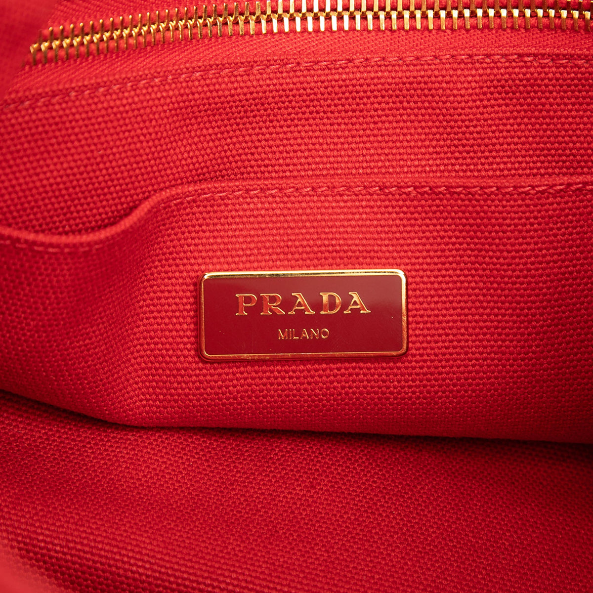 Prada Small Canvas Canapa Logo Tote