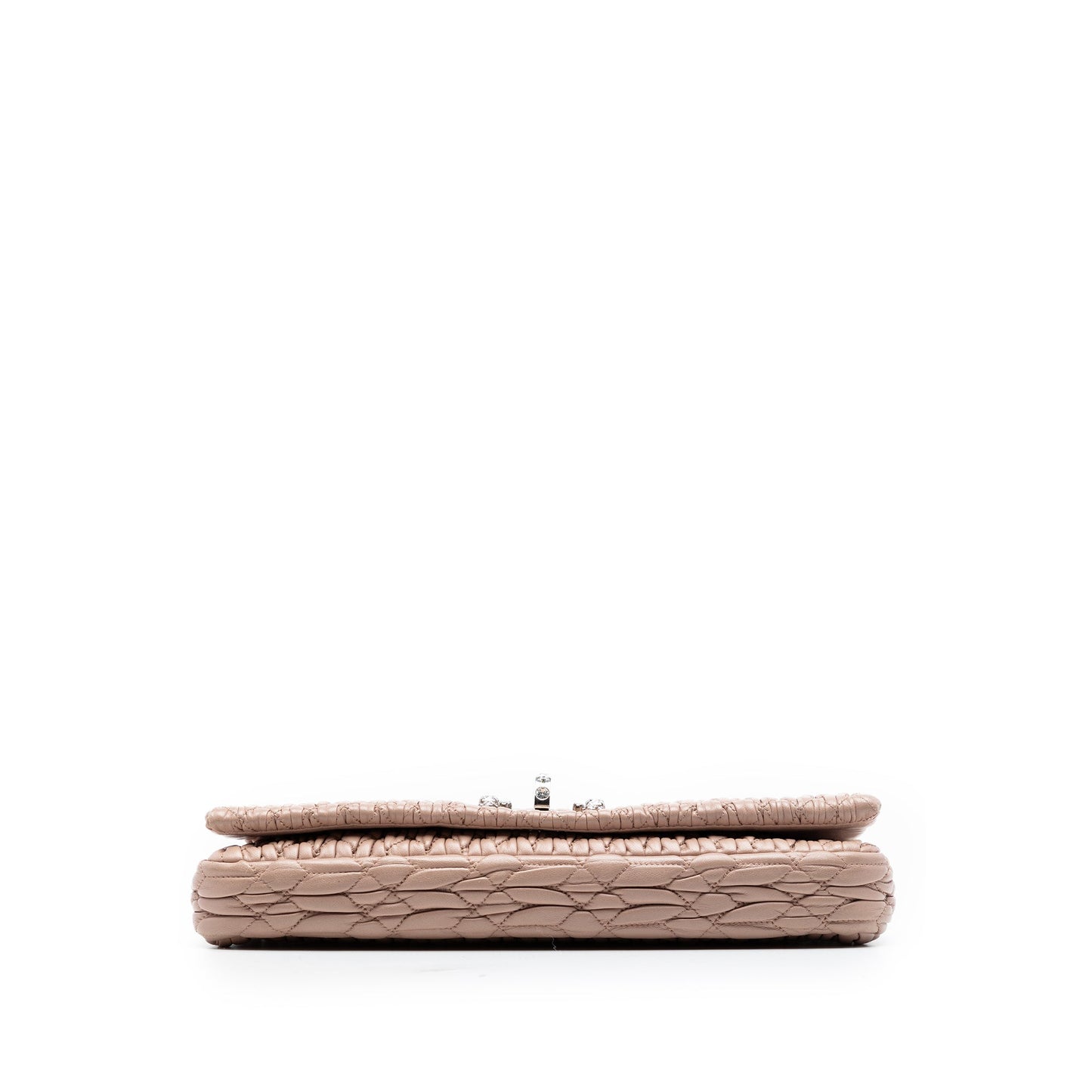 Miu Miu Matelasse Nappa Crystal Chain Satchel