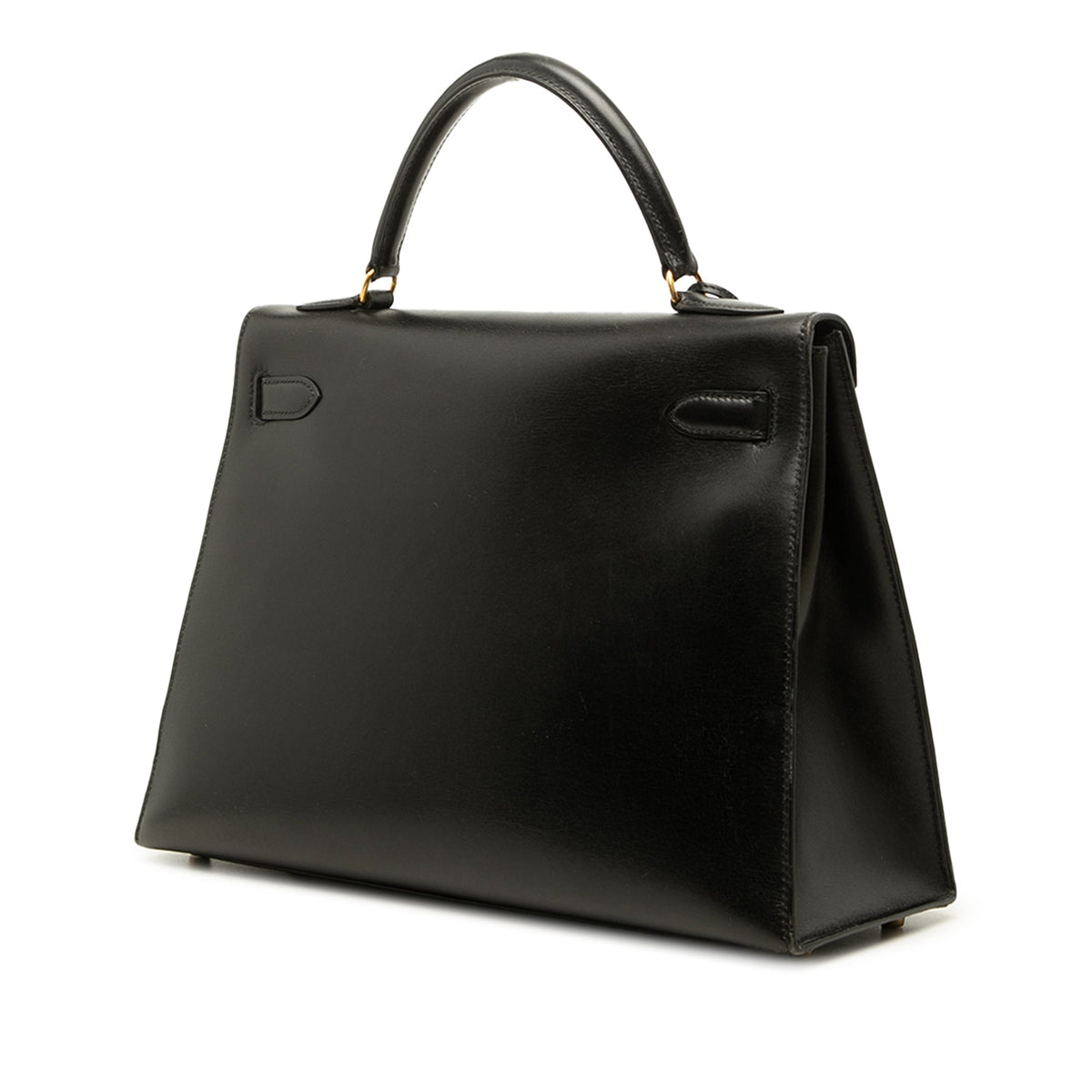 Hermès Box Calf Kelly Sellier 32 — Black