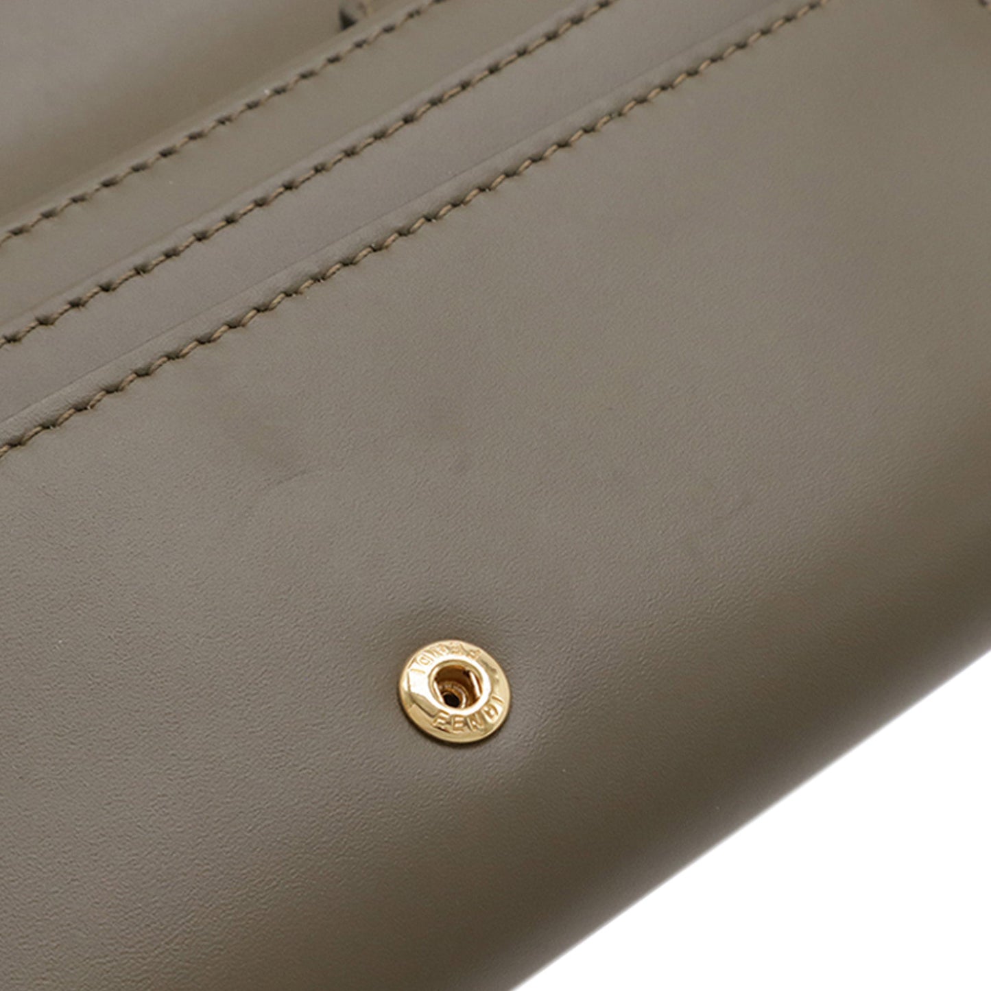 Fendi Smooth and Grained Calfskin Vitello King Cruise FF Diamonds Continental Envelope Wallet On Chain