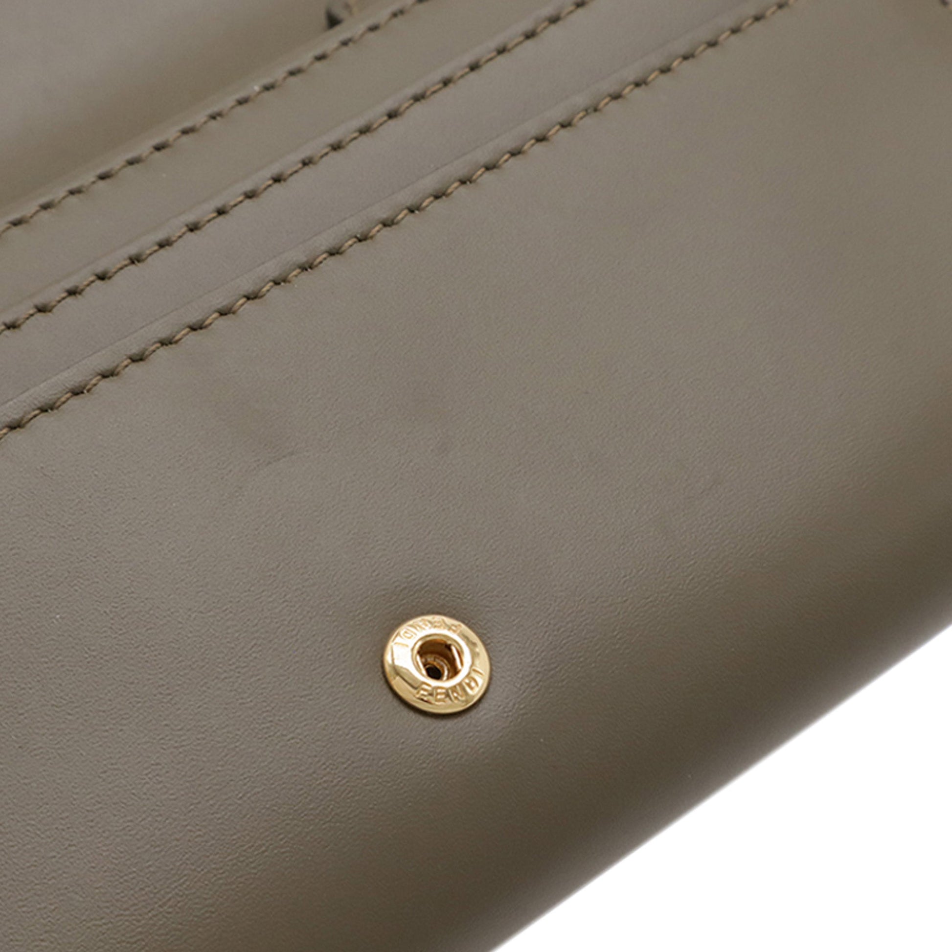 Fendi Smooth and Grained Calfskin Vitello King Cruise FF Diamonds Continental Envelope Wallet On Chain