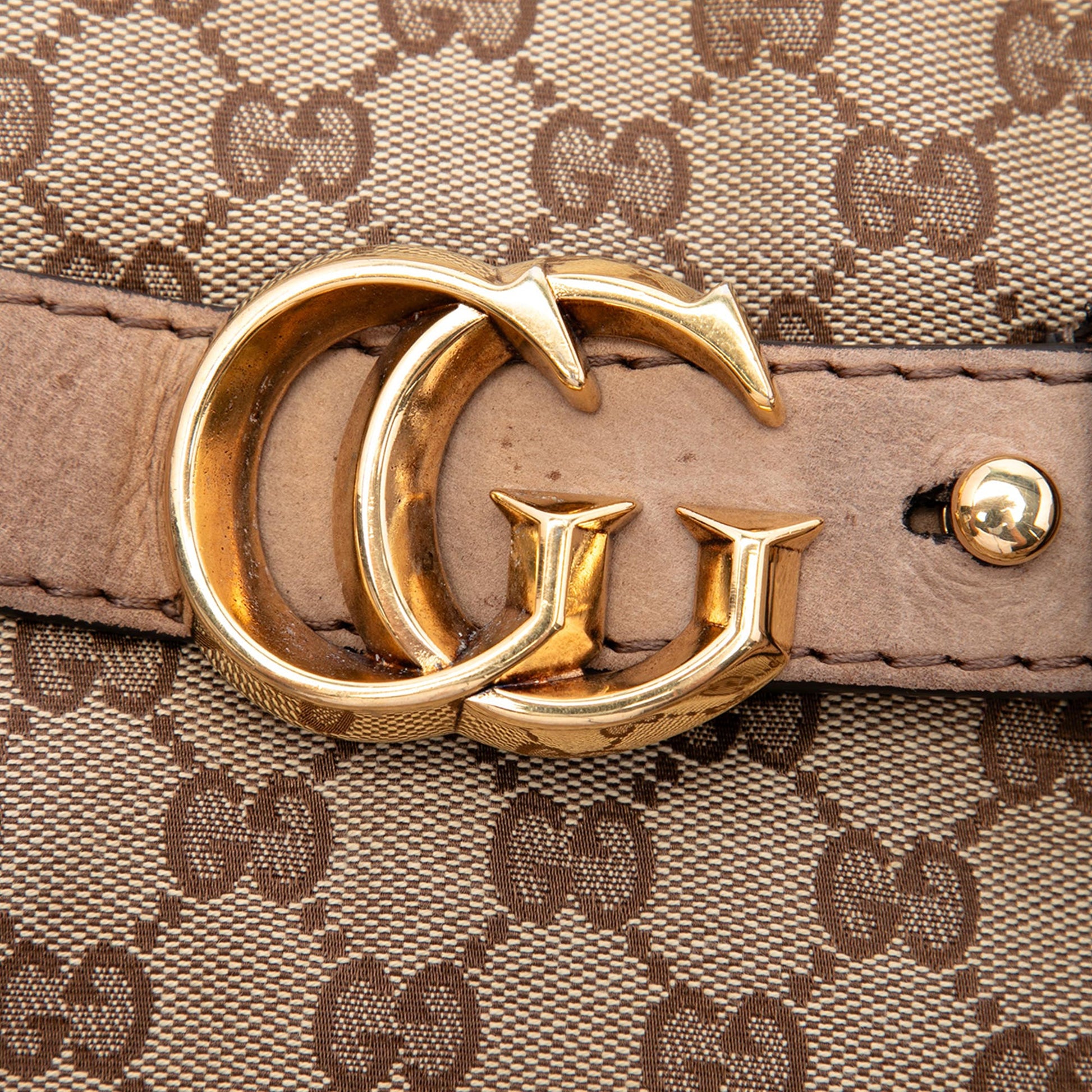 Gucci Medium GG Canvas Running Satchel