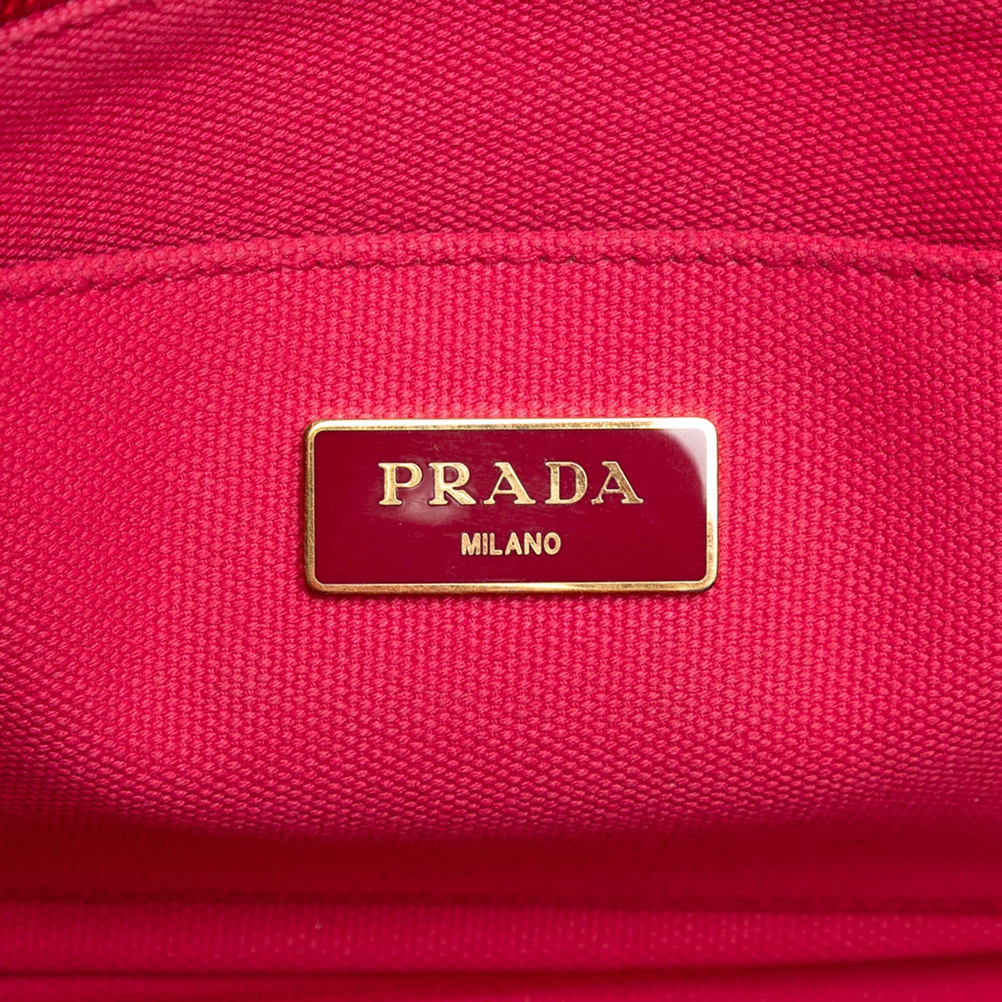 Prada Small Canvas Canapa Logo Satchel