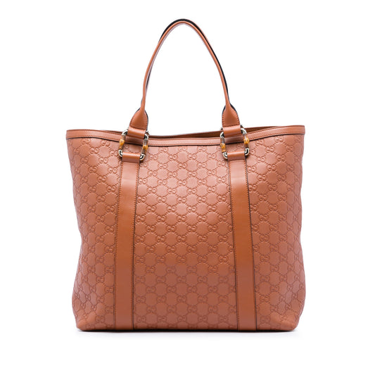 Gucci Guccissima Bamboo Shopper Tote