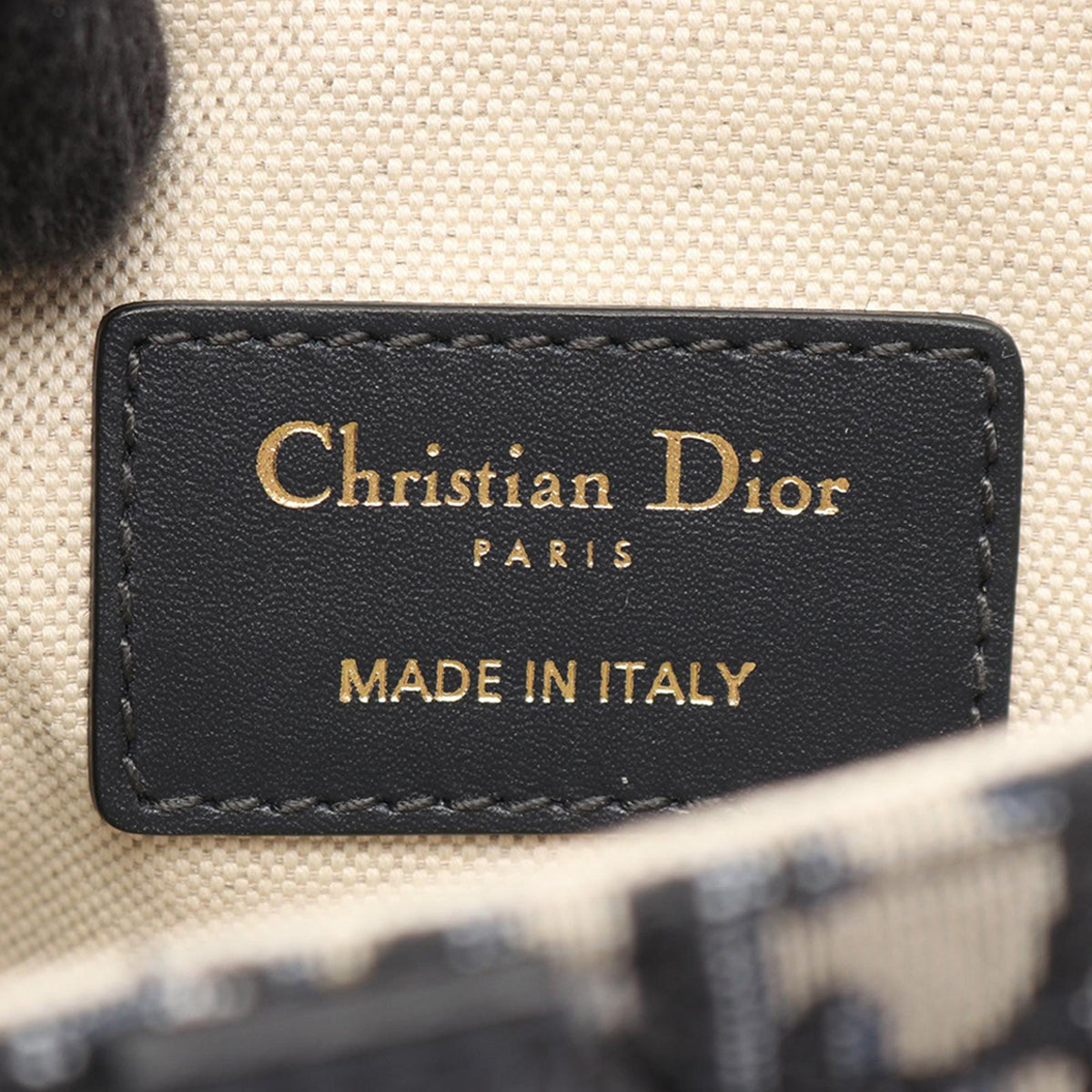 Dior Mini Oblique Canvas Saddle Bag