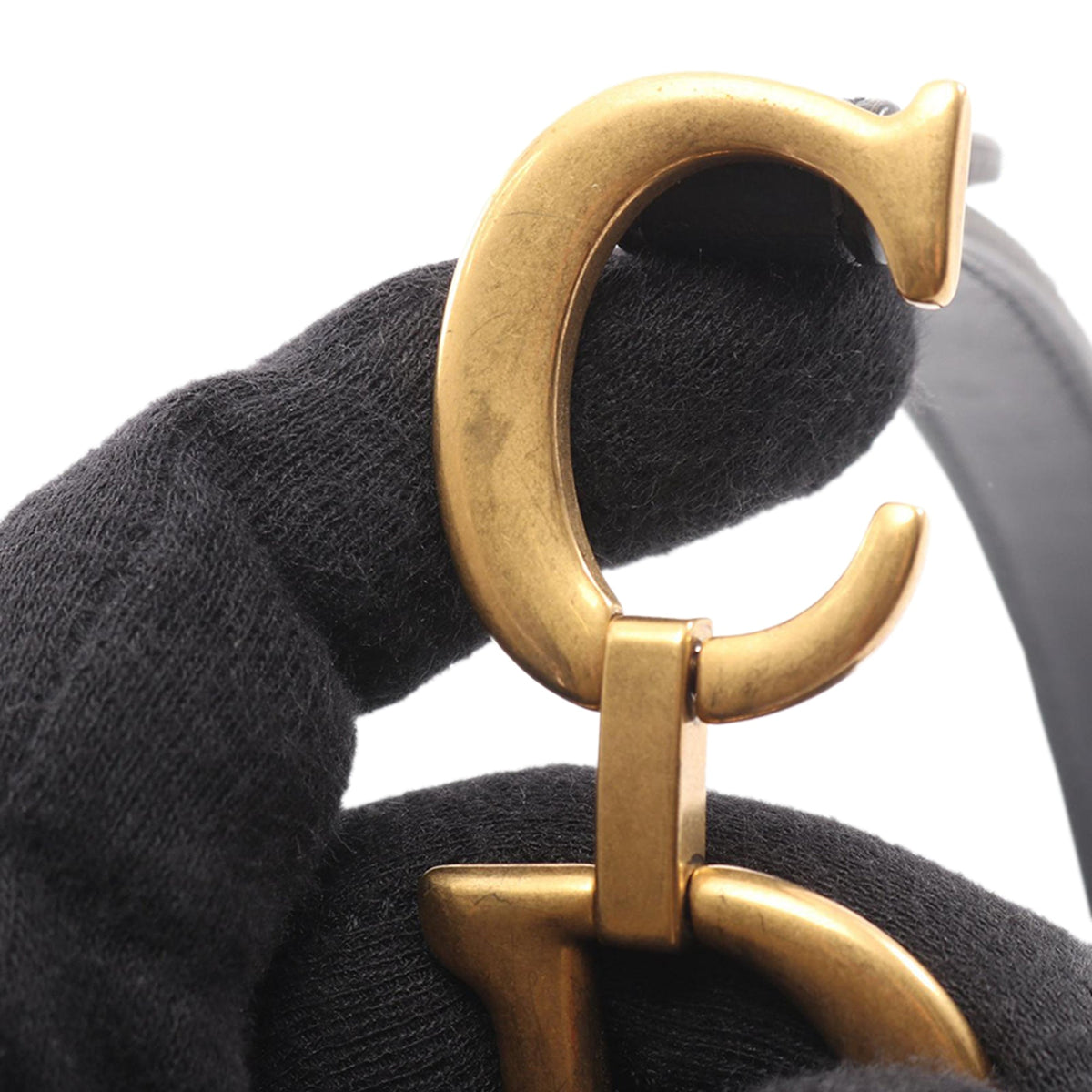Dior Mini Oblique Canvas Saddle Bag