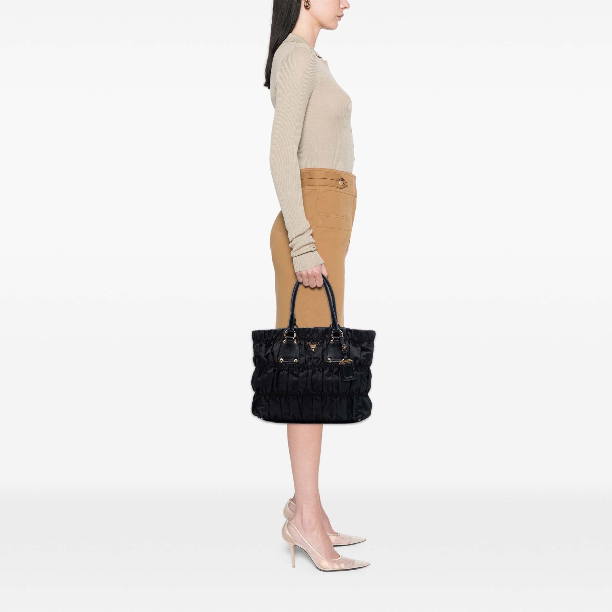 Prada Tessuto Gaufre Tote