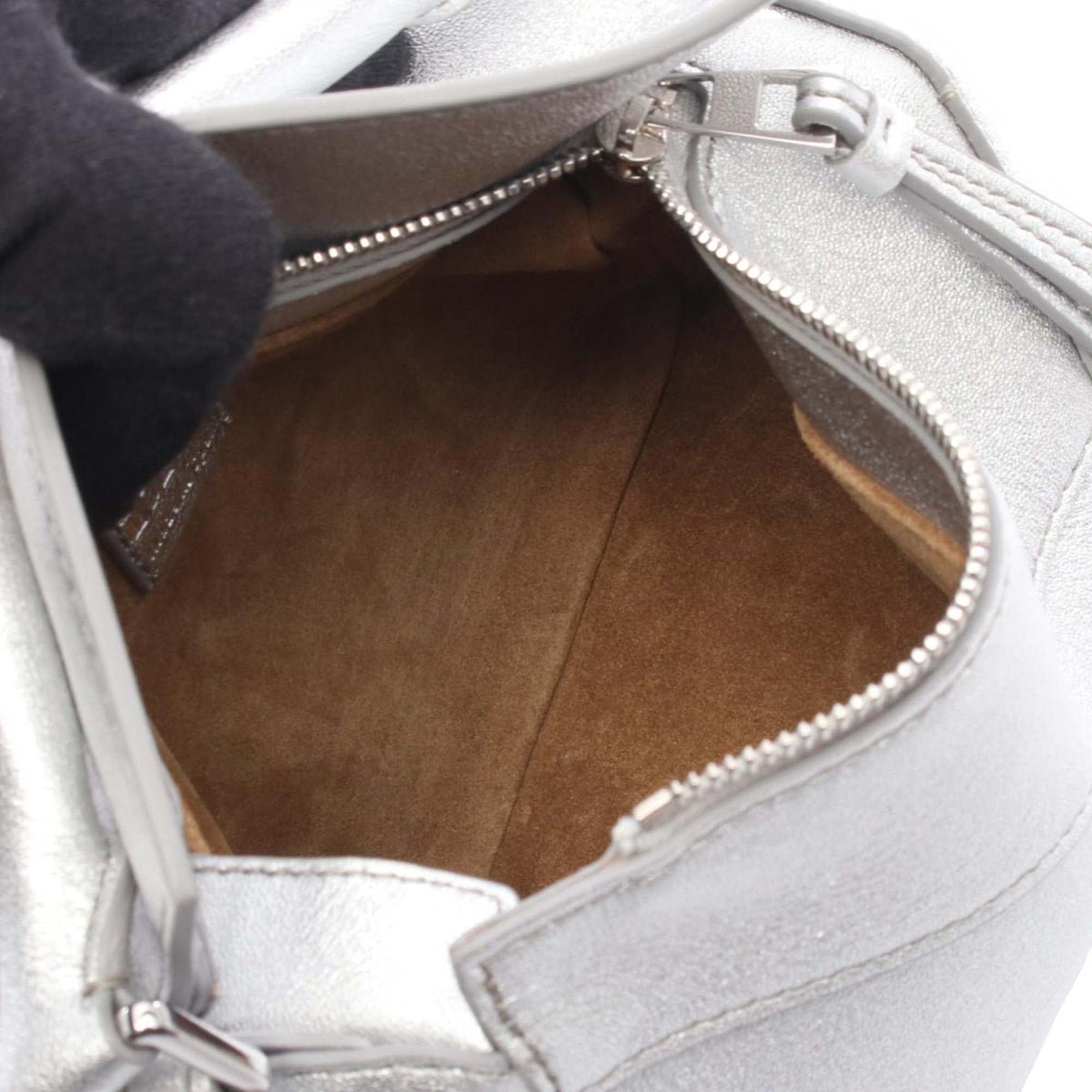 LOEWE Mini Calfskin Puzzle Edge Satchel