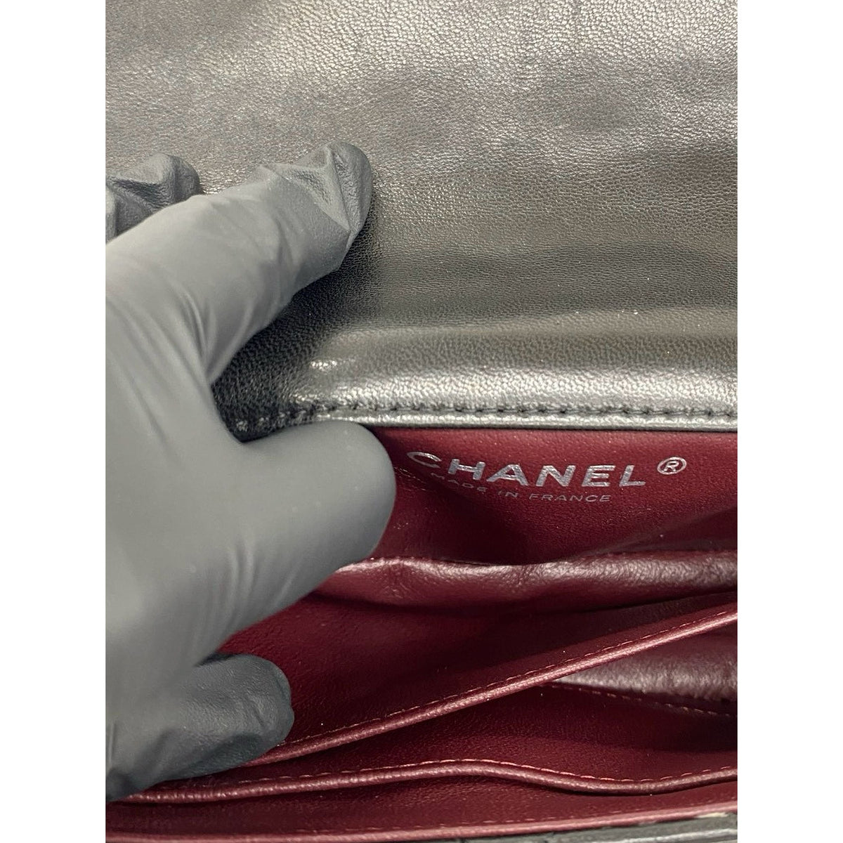 Chanel CC Quilted Lambskin Single Flap — Black