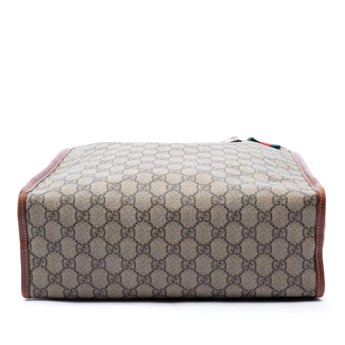 Gucci GG Supreme Web Tote — Beige