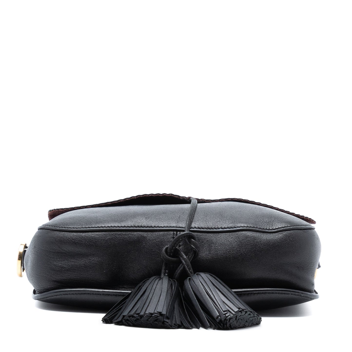 LOEWE Leather Anagram Tassel Crossbody