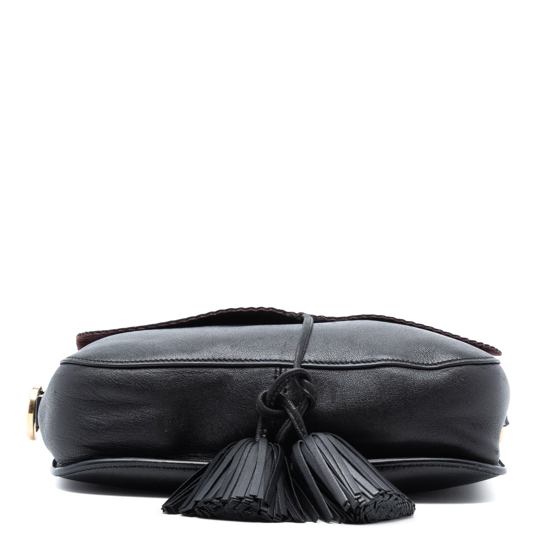 LOEWE Leather Anagram Tassel Crossbody