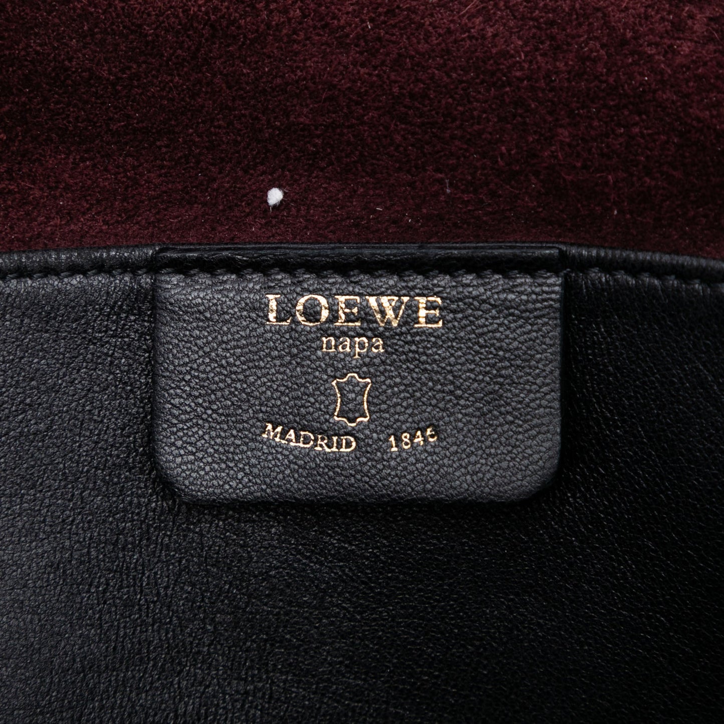 LOEWE Leather Anagram Tassel Crossbody