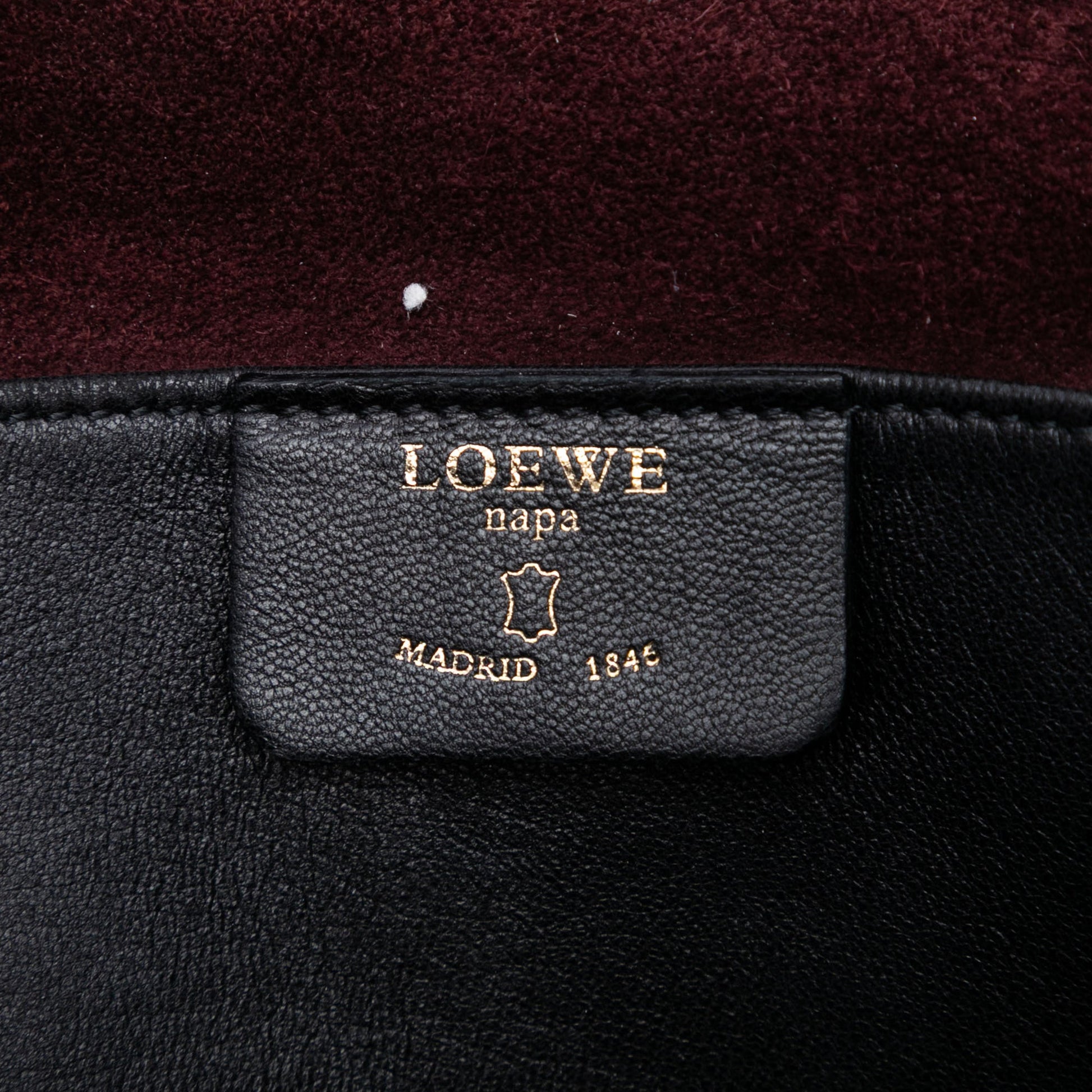 LOEWE Leather Anagram Tassel Crossbody