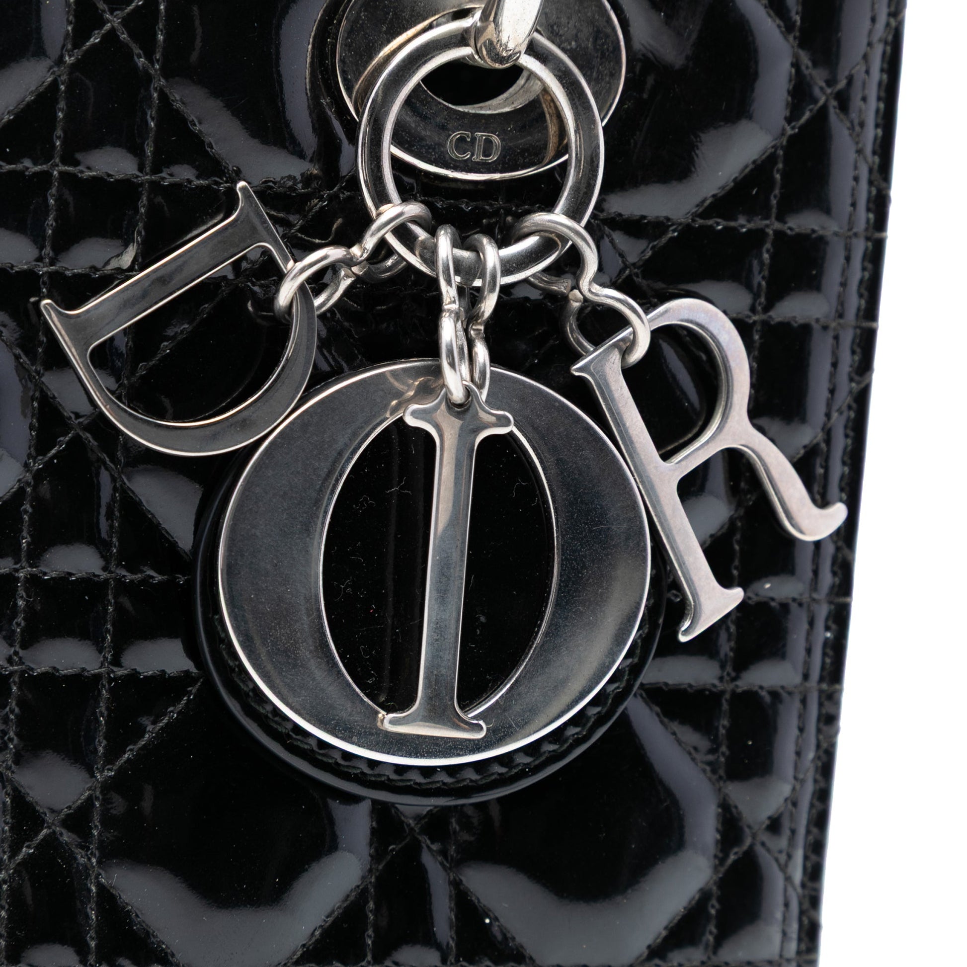 Dior Medium Patent Cannage Lady Dior
