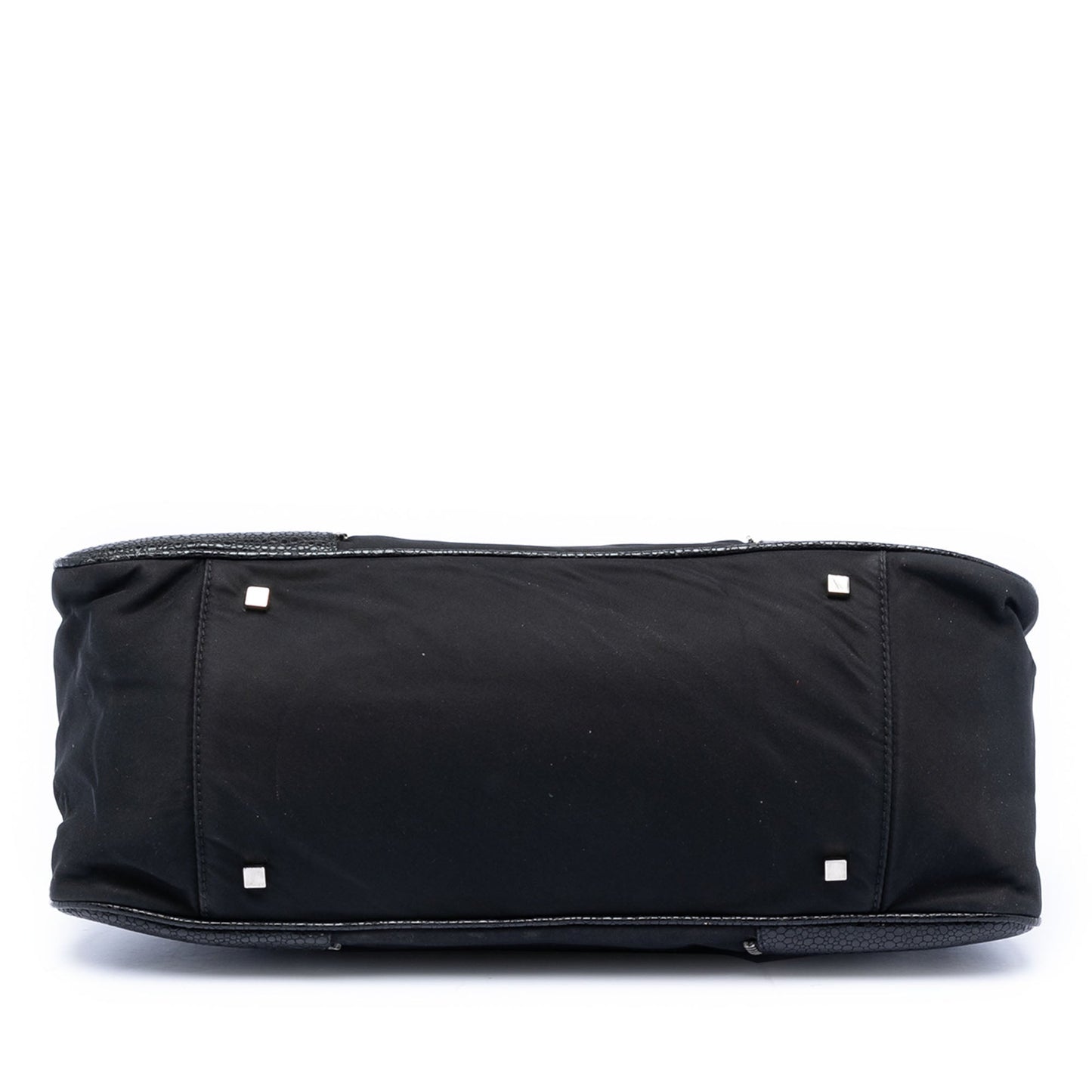 Dior Nylon and Calfskin Bow Handbag