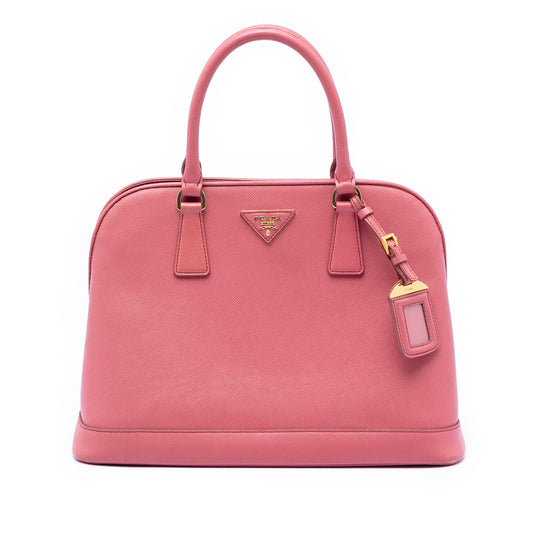 Prada Medium Saffiano Lux Open Promenade Satchel