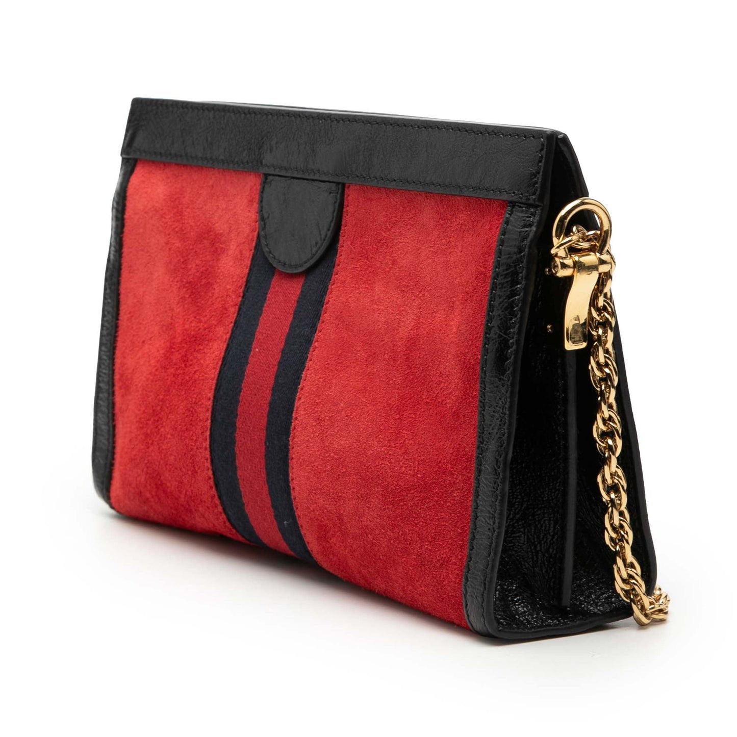 Gucci Small Suede Ophidia Chain Crossbody