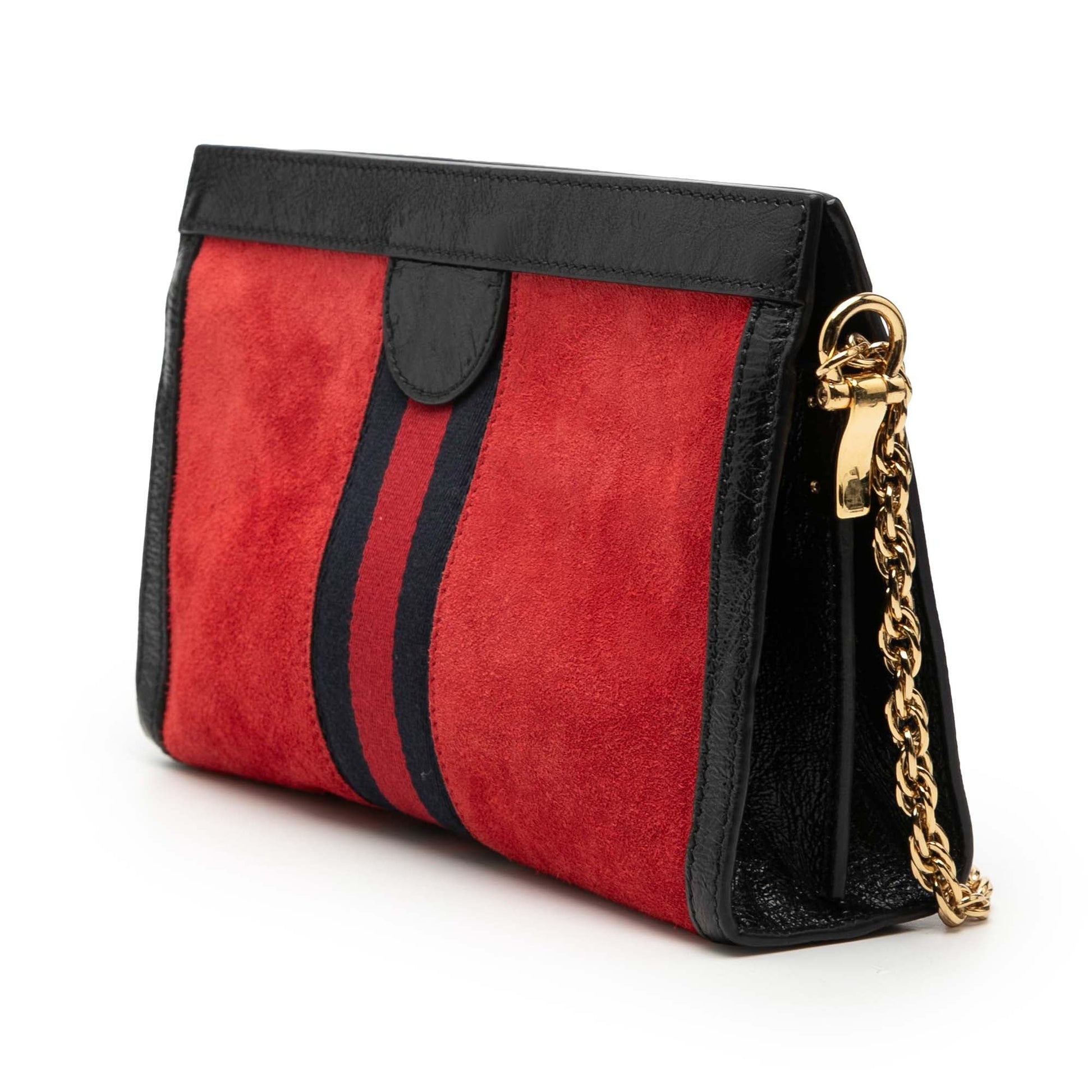 Gucci Small Suede Ophidia Chain Crossbody