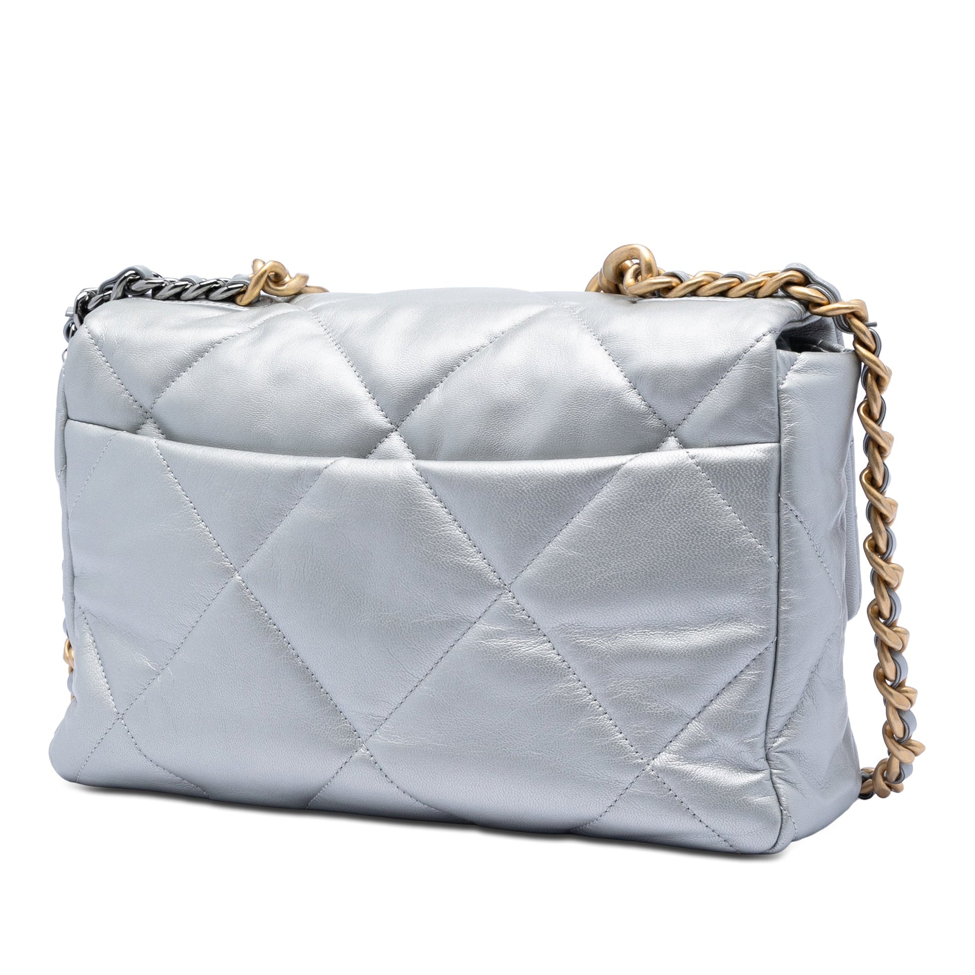 Chanel Large Metallic Lambskin 19 Flap