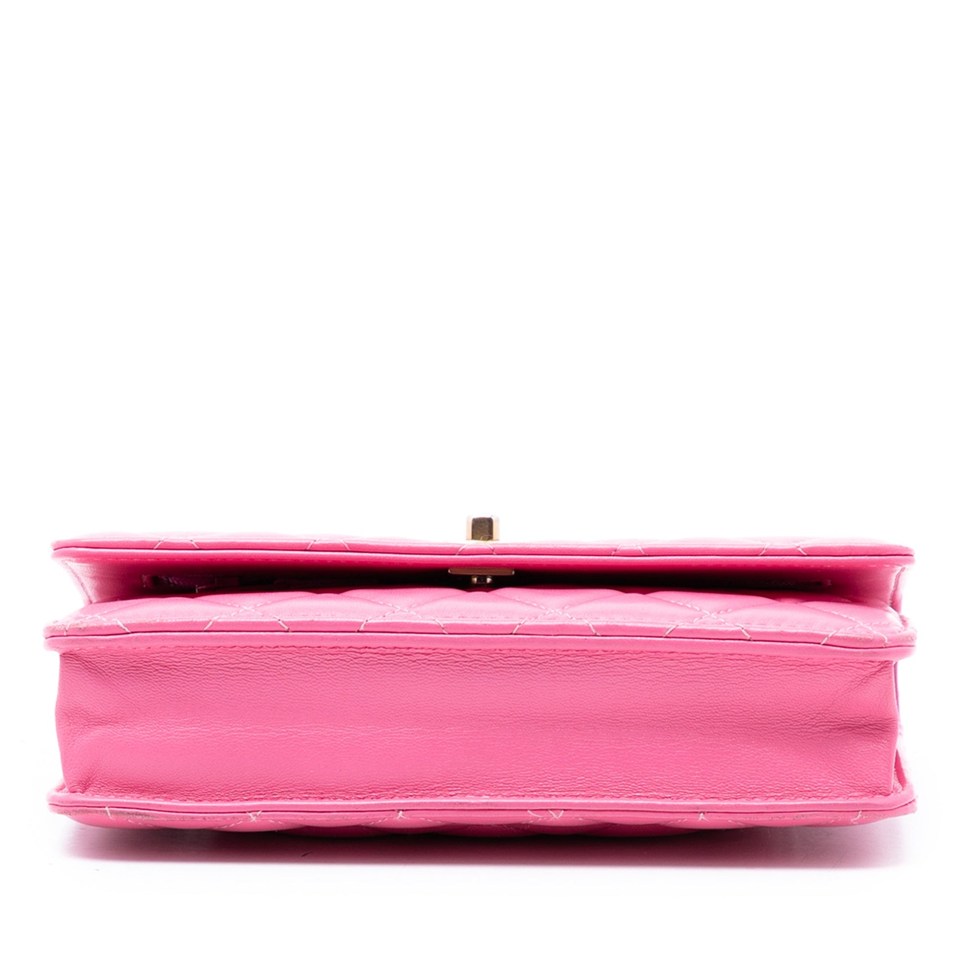 Chanel Lambskin Pearl Crush Wallet On Chain
