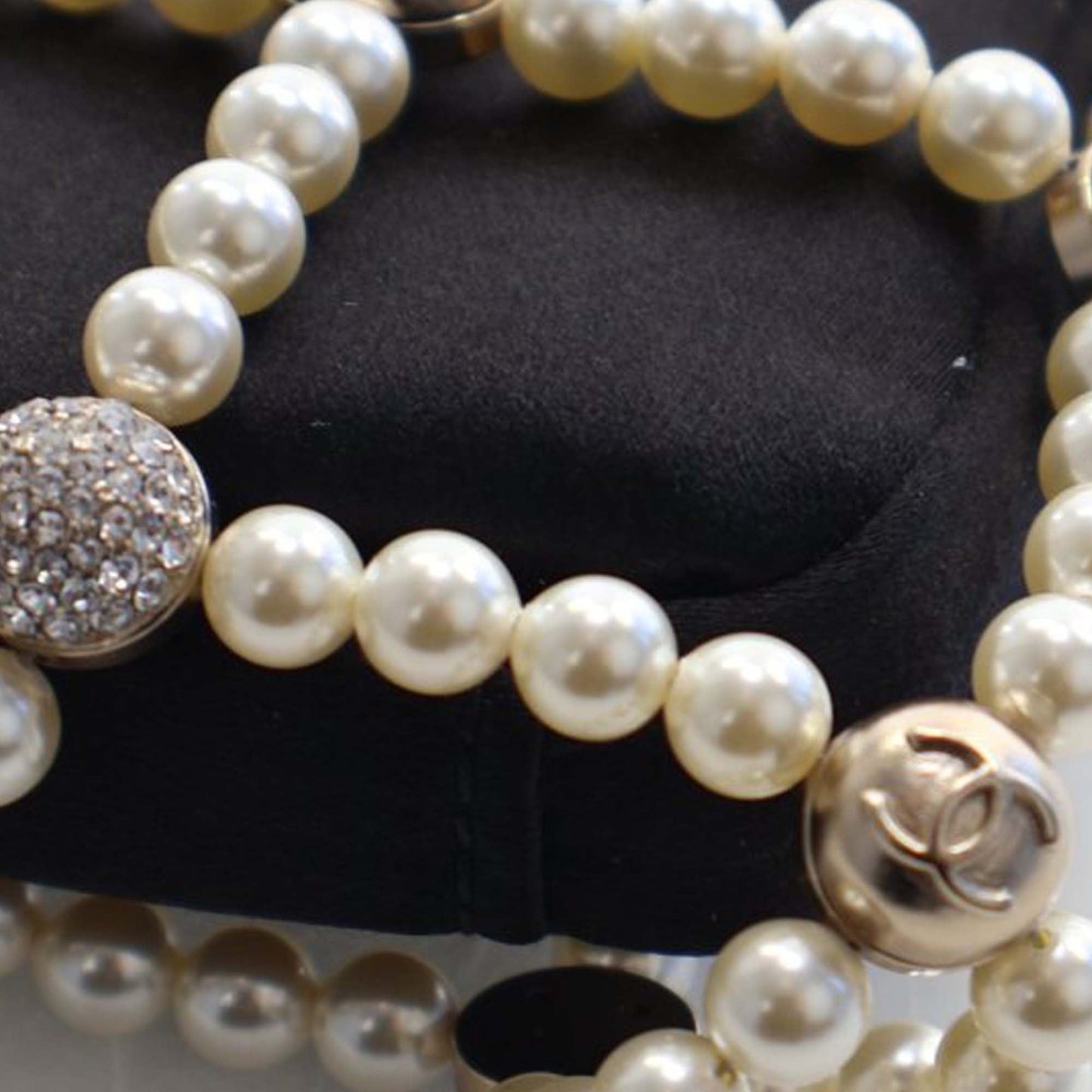 Small CC Satin Pearl Frame Evening Bag