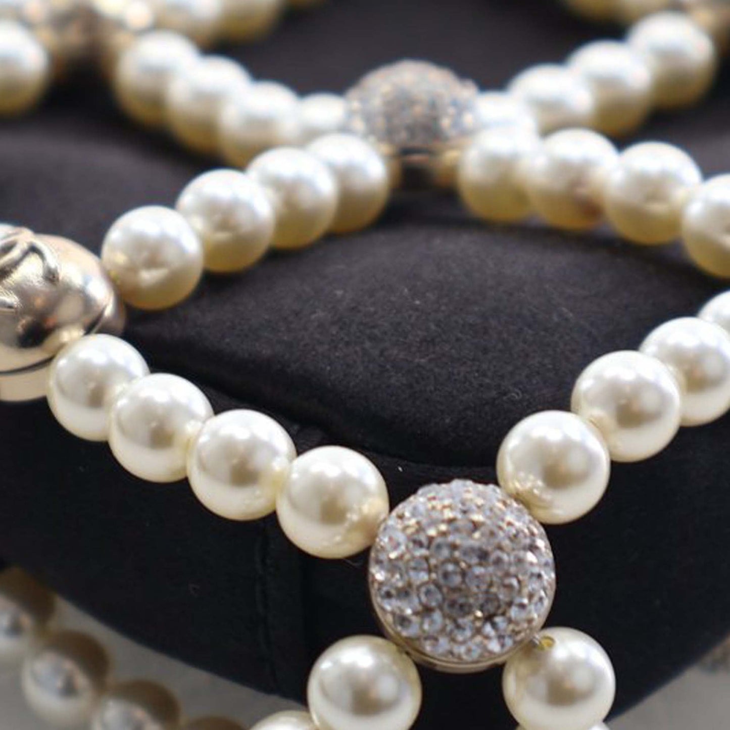 Small CC Satin Pearl Frame Evening Bag