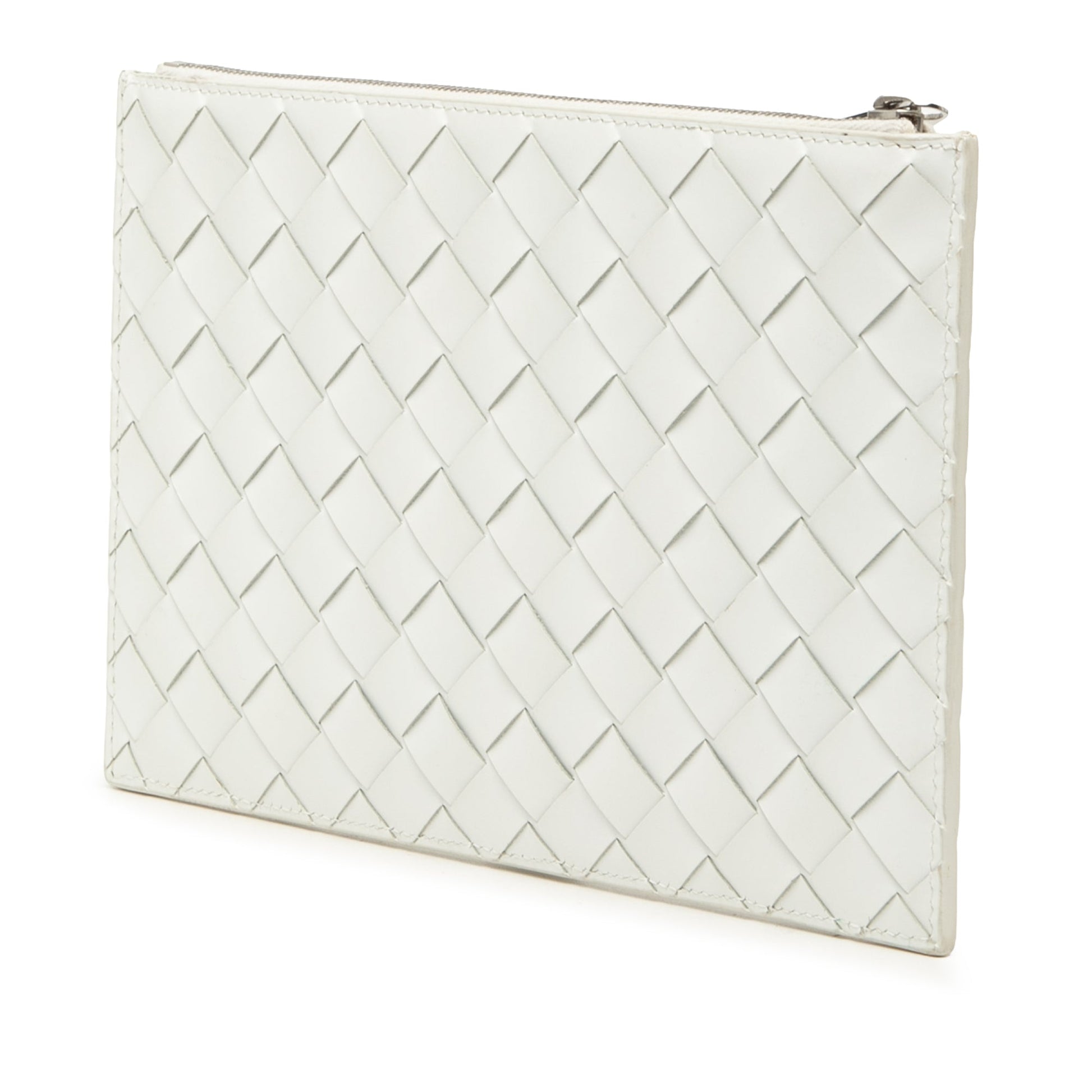 Bottega Veneta Leather Intrecciato Clutch