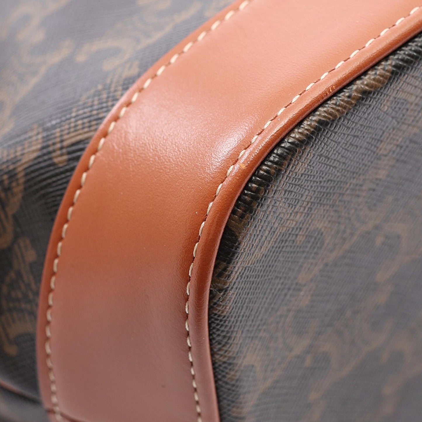 Celine Small Triomphe Coated Canvas Bucket Bag