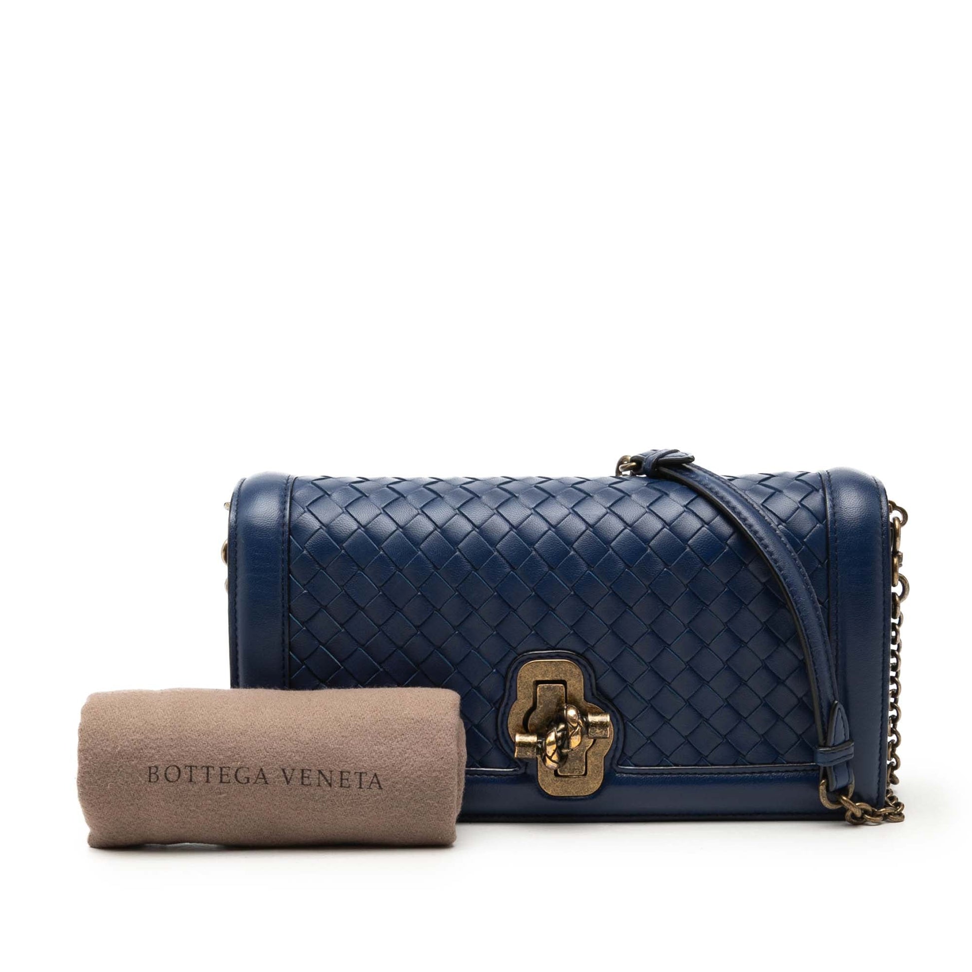 Bottega Veneta Nappa Intrecciato Olimpia Knot Crossbody