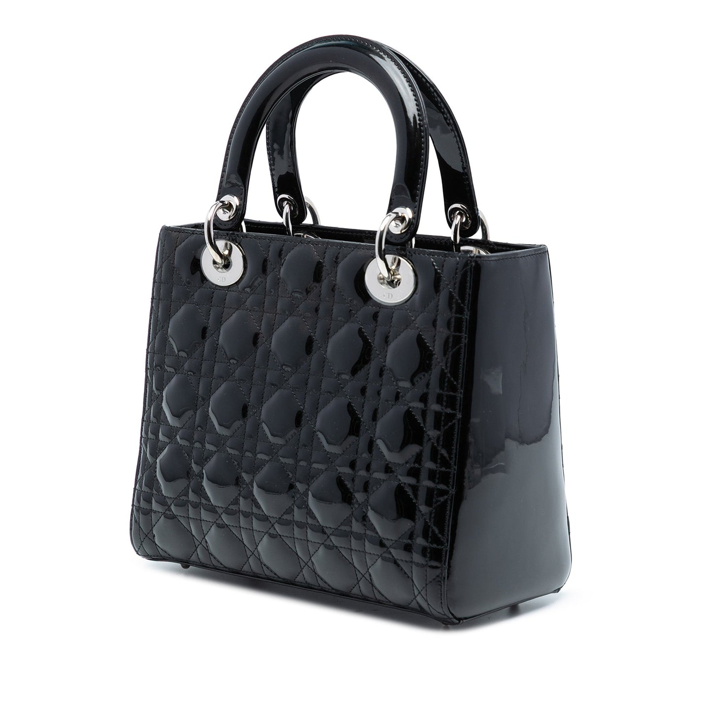Dior Medium Patent Cannage Lady Dior