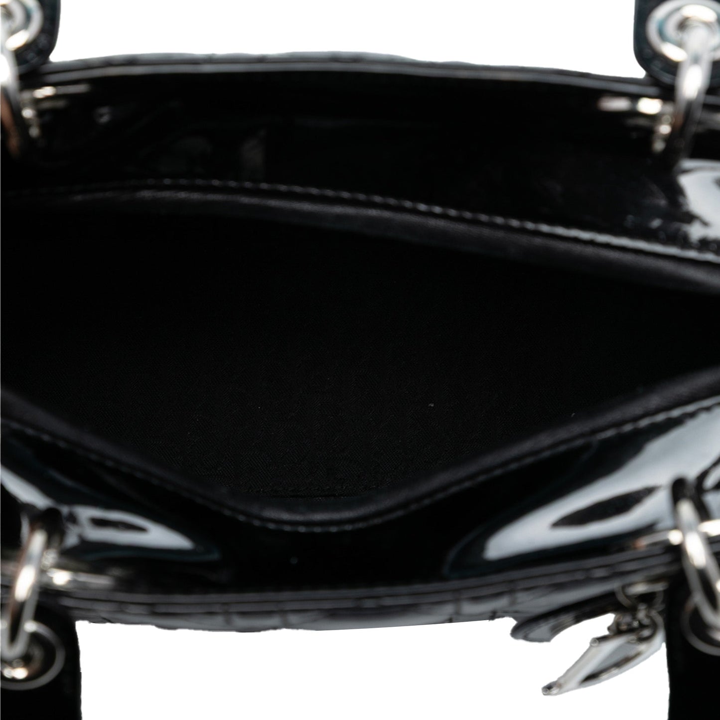 Dior Medium Patent Cannage Lady Dior