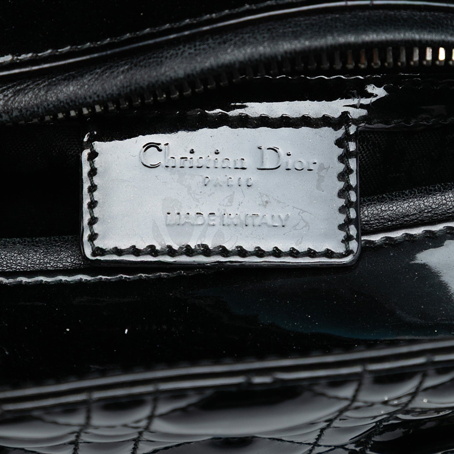 Dior Medium Patent Cannage Lady Dior