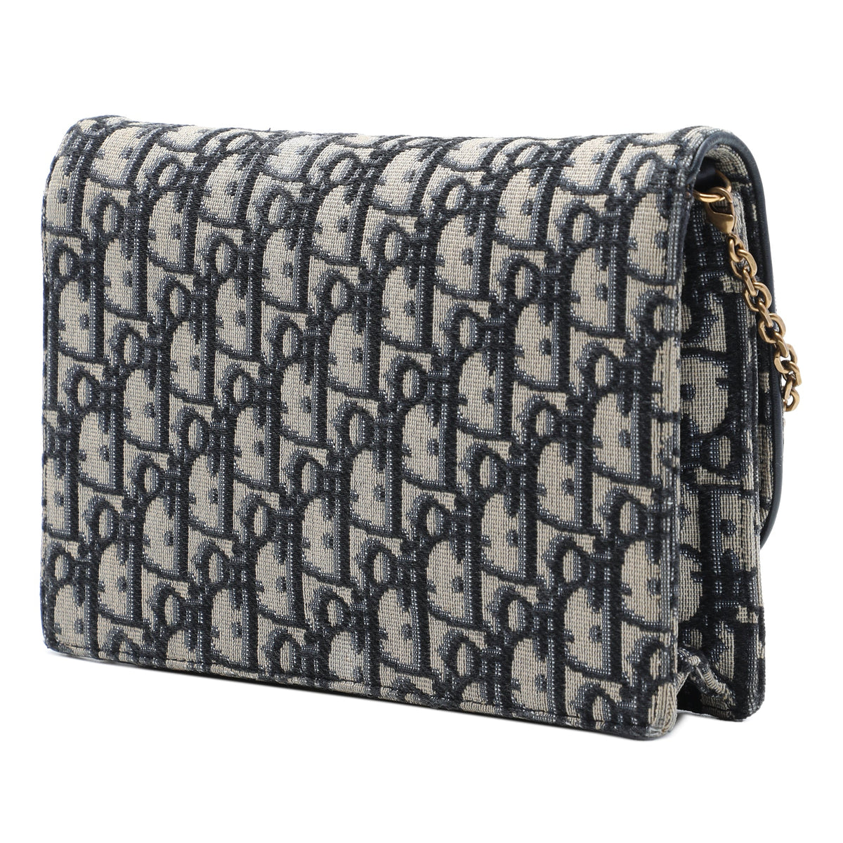 Dior Oblique Canvas Saddle Pouch Wallet on Chain